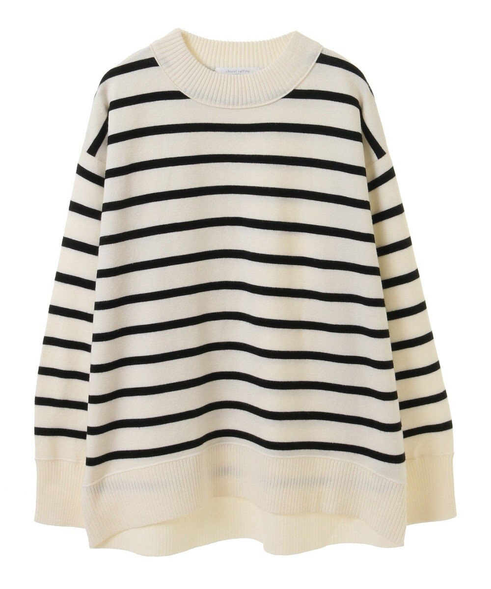 Green Parks もちやわモックネックニットプルオーバー 