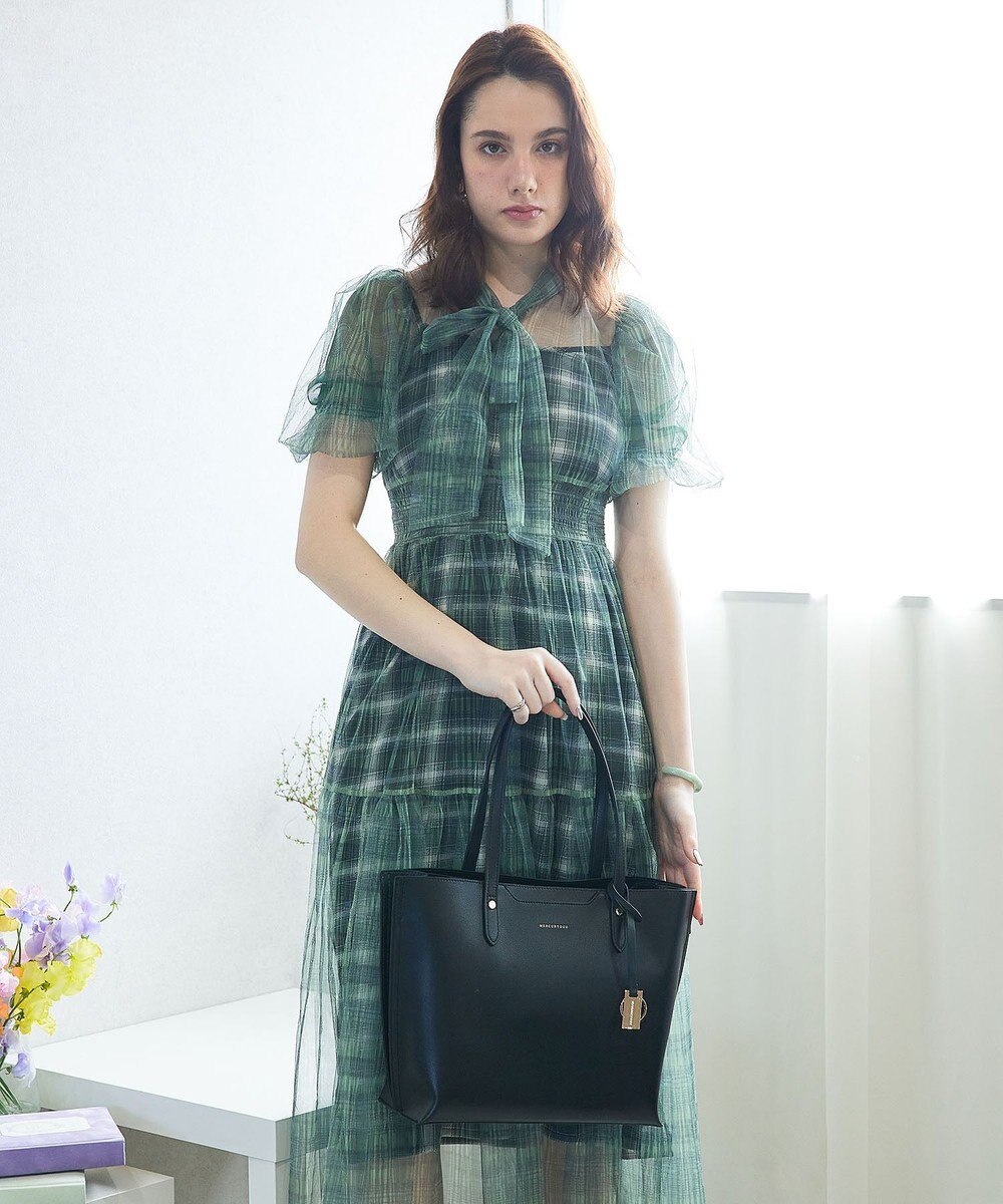 style code 【MERCURYDUO/マーキュリーデュオ】両アオリポケット サイド配色A4トートバッグ　 キーチャーム付 