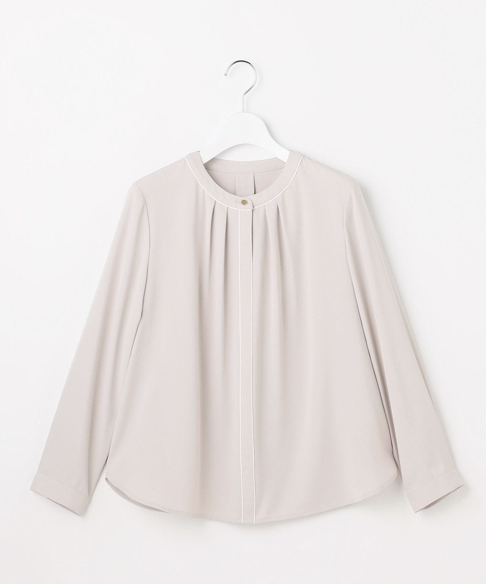 ANY SIS フロントタックバイカラー ブラウス 