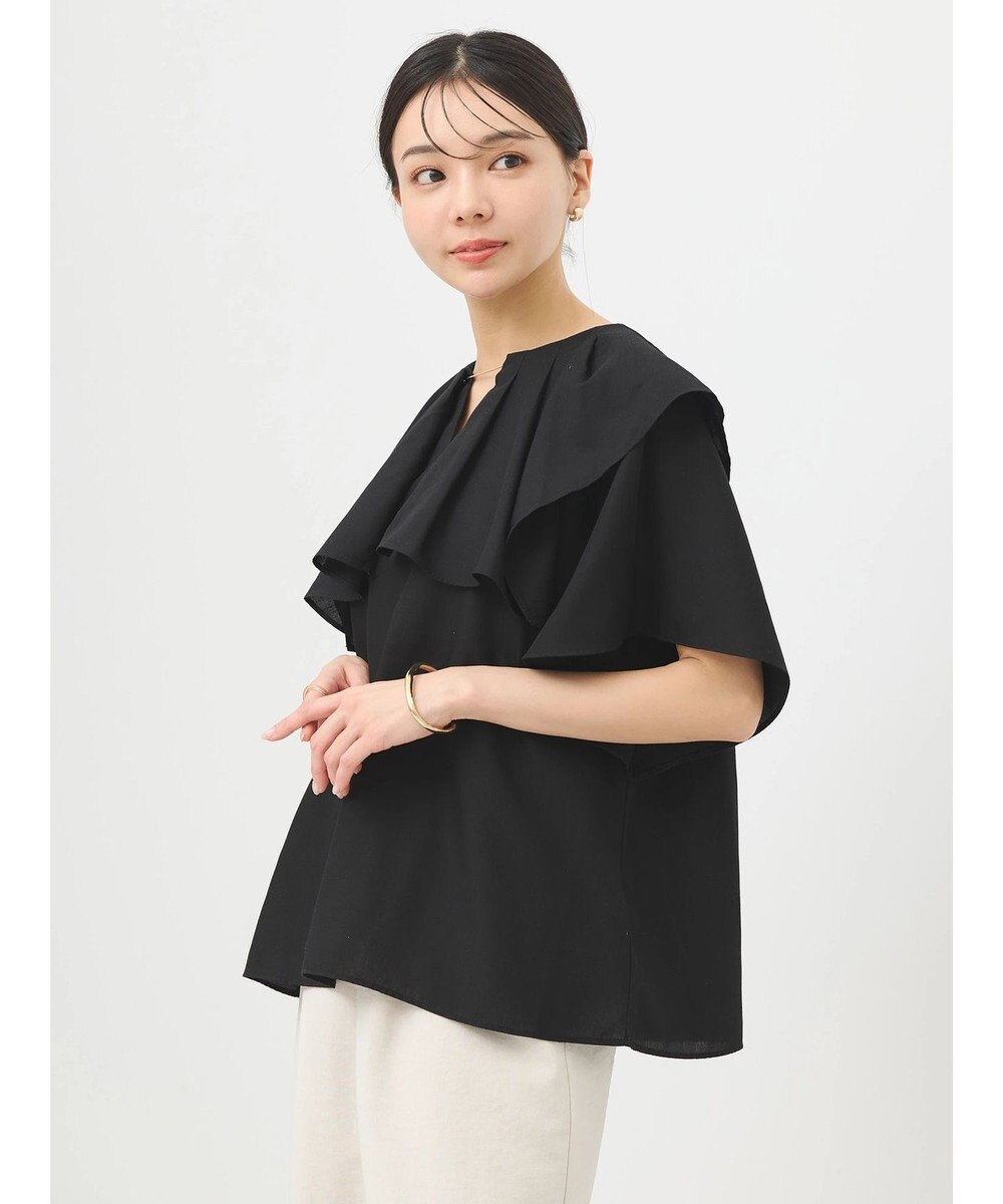 earth music&ecology ビッグカラーチェーンブラウス 