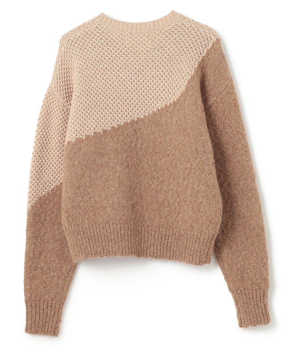 BEIGE， GLAIEULS / アルパカ混インターシャニット 