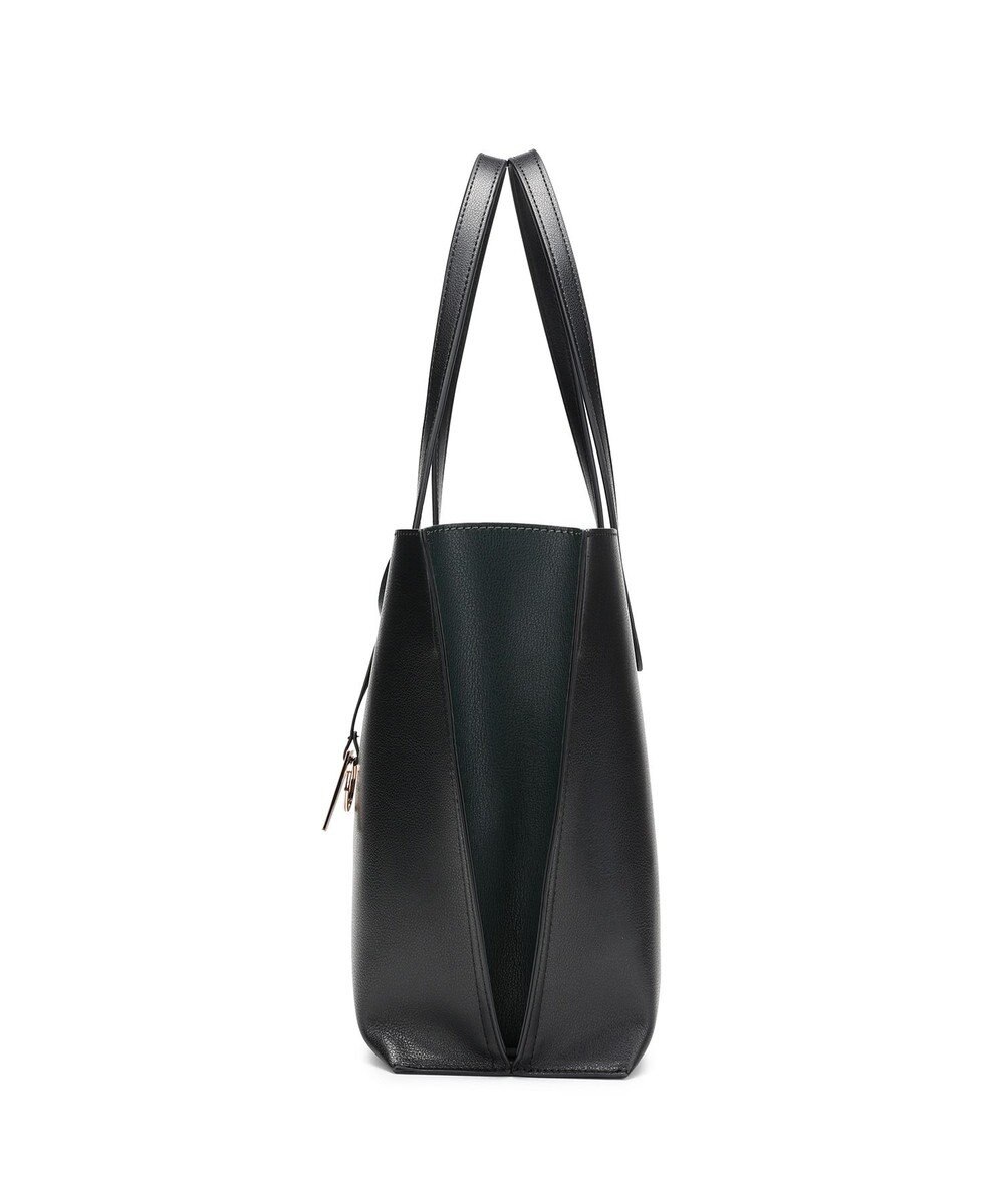 style code 【MERCURYDUO/マーキュリーデュオ】両アオリポケット サイド配色A4トートバッグ　 キーチャーム付 