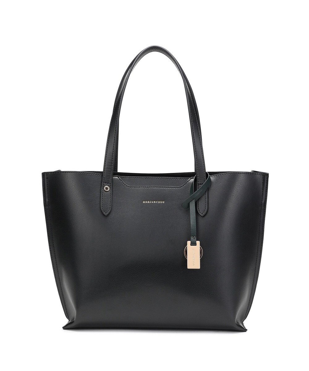 style code 【MERCURYDUO/マーキュリーデュオ】両アオリポケット サイド配色A4トートバッグ　 キーチャーム付 