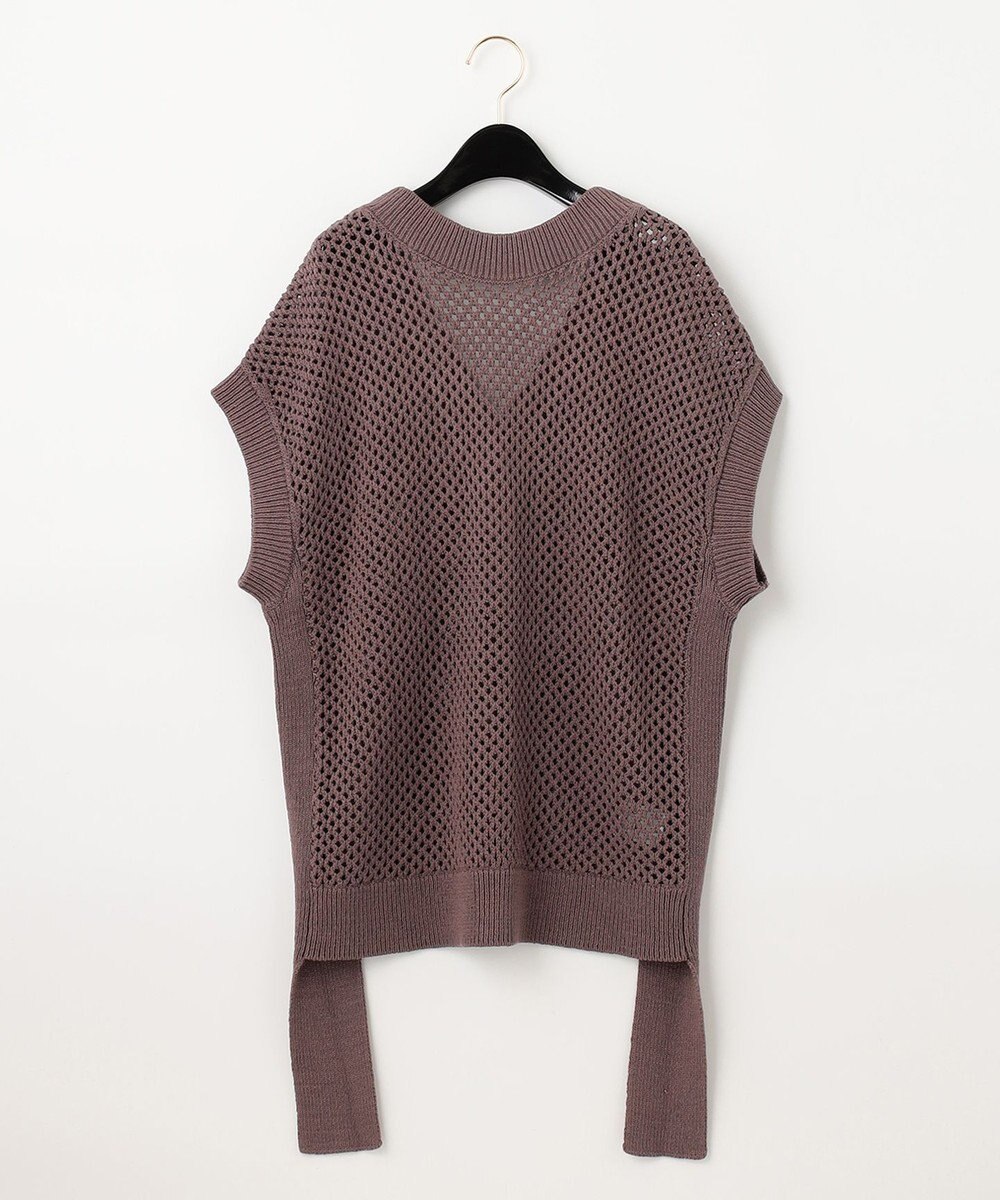 GRACE CONTINENTAL メッシュ2wayニットトップ 