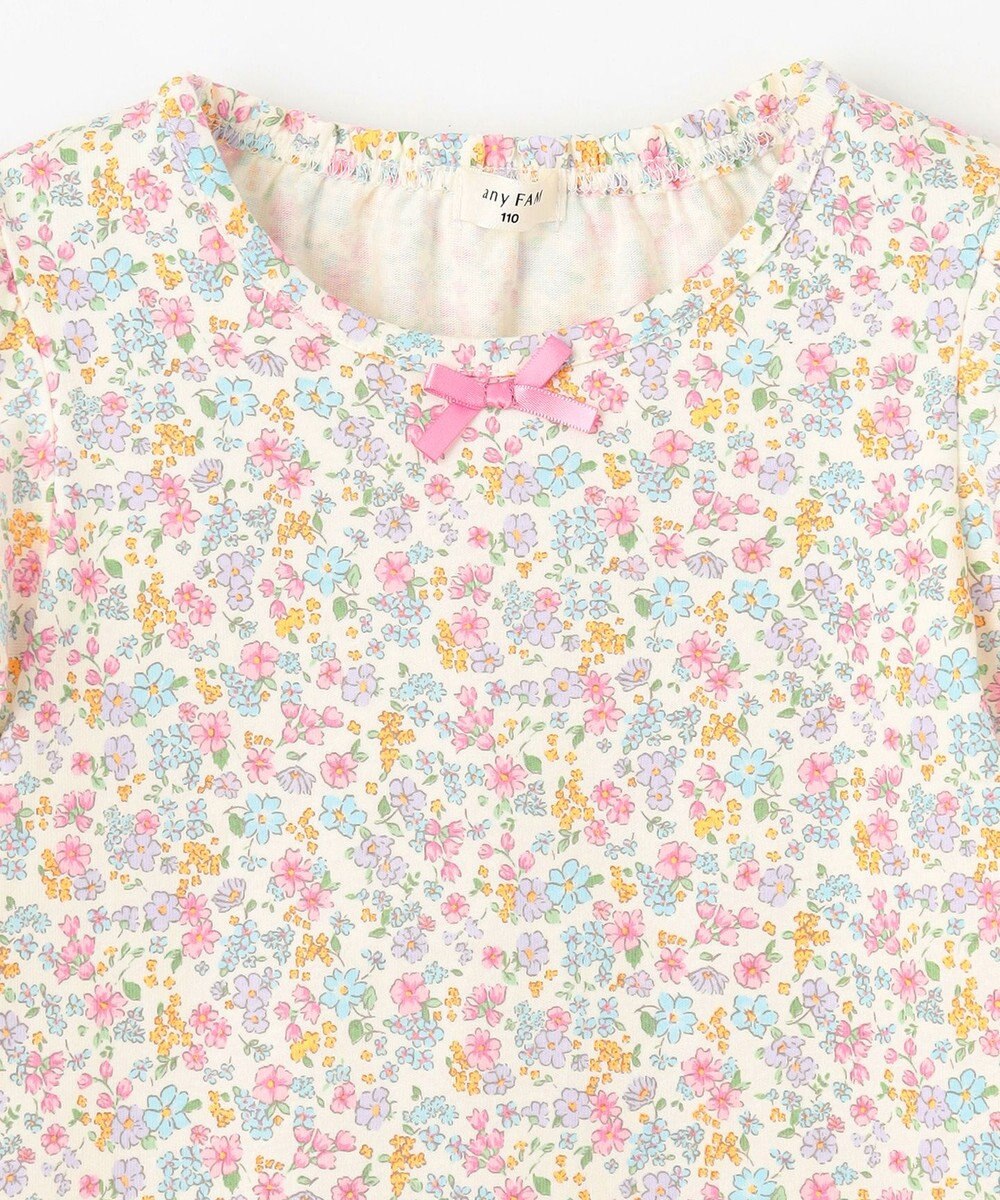 ANY KIDS 小花柄 プリント Tシャツ 