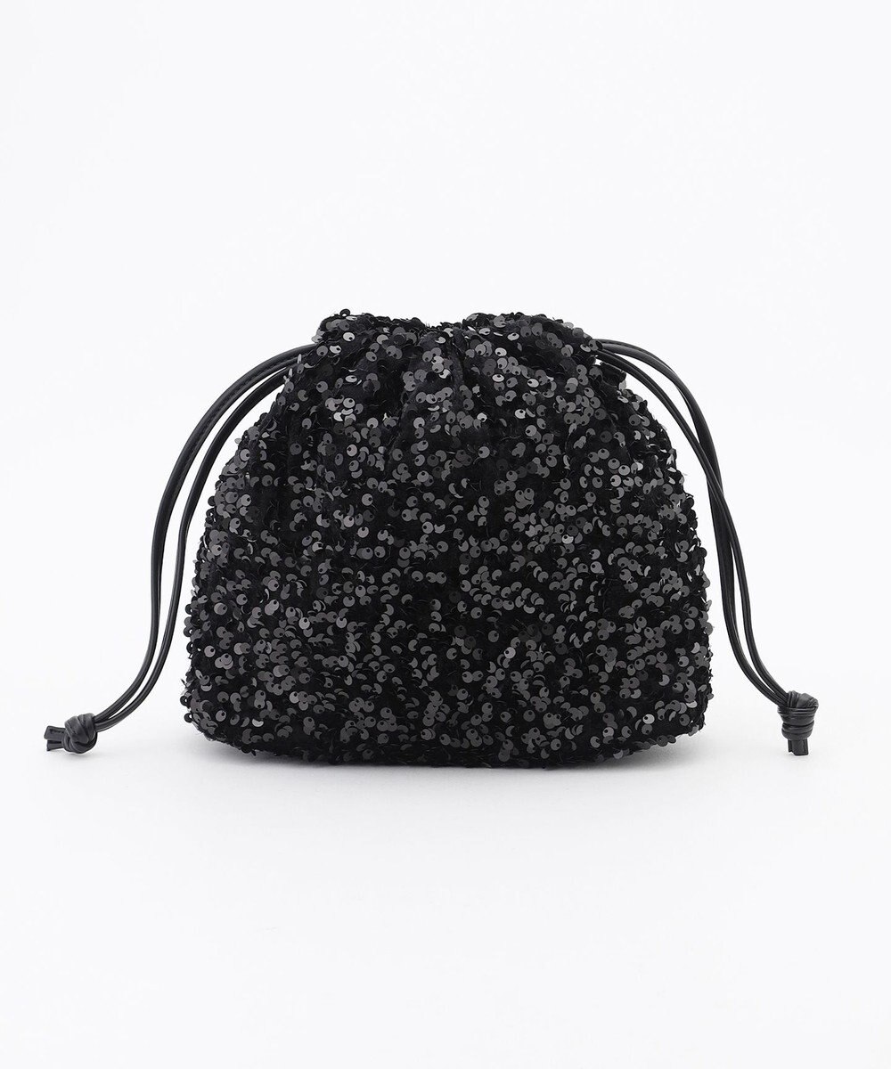 LA BAGAGERIE 【MONICA】スパンコール巾着ショルダー 