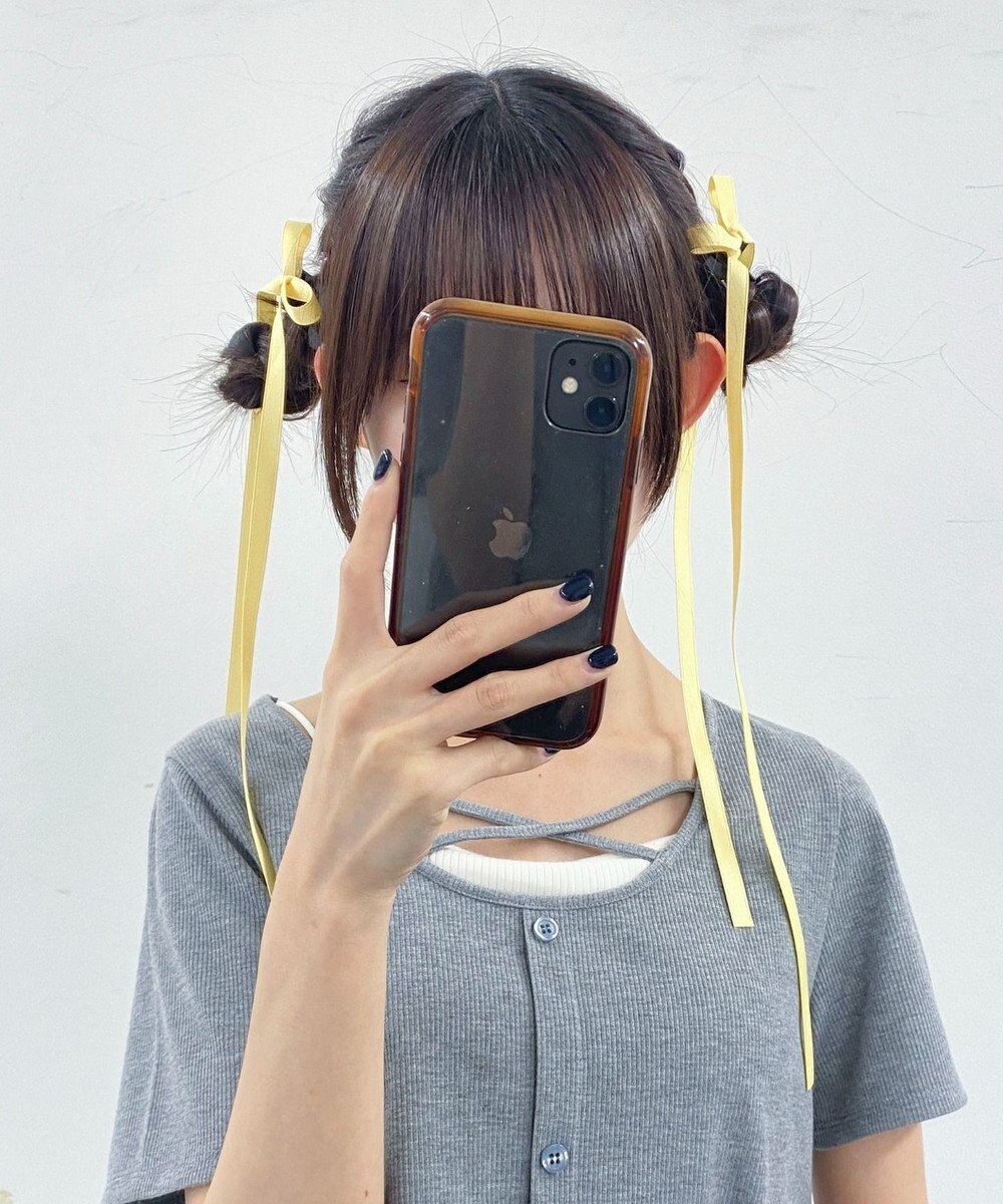 WEGO L2Pカラーロングリボンクリップ 