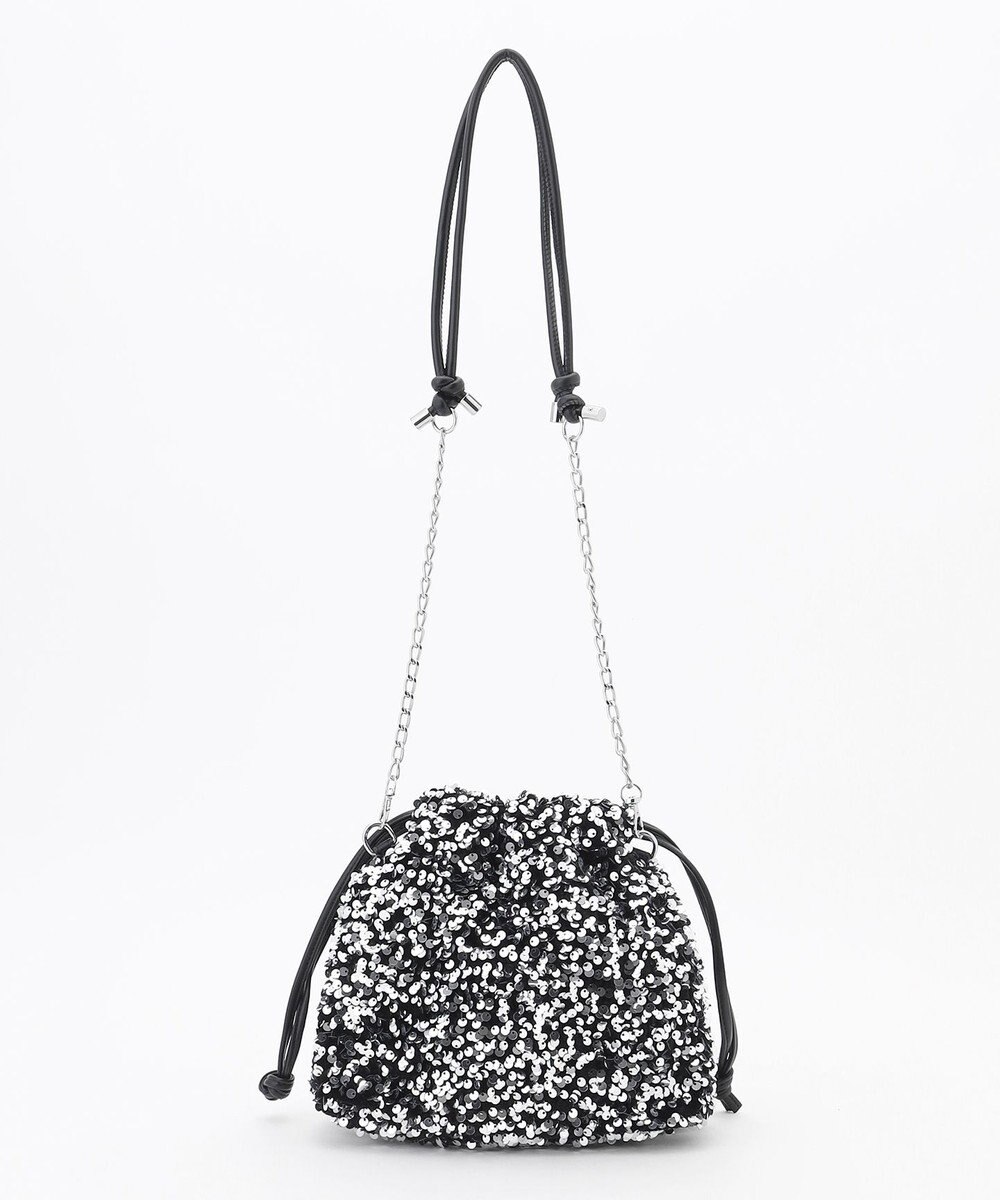 LA BAGAGERIE 【MONICA】スパンコール巾着ショルダー 