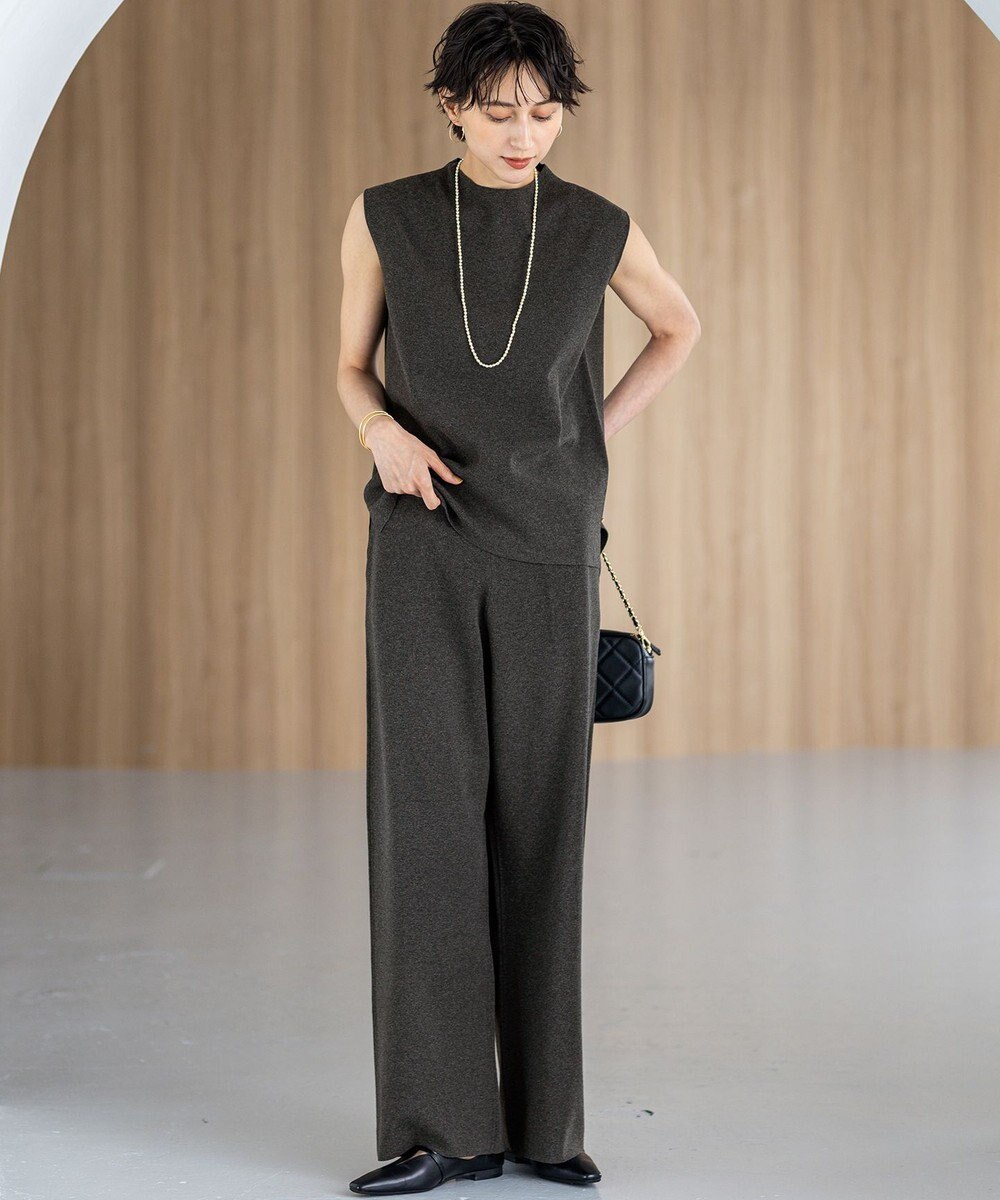 23区 L 【VERY9月号掲載/洗える/吊り干しOK】ヴィスコースストレッチ ワイド パンツ 