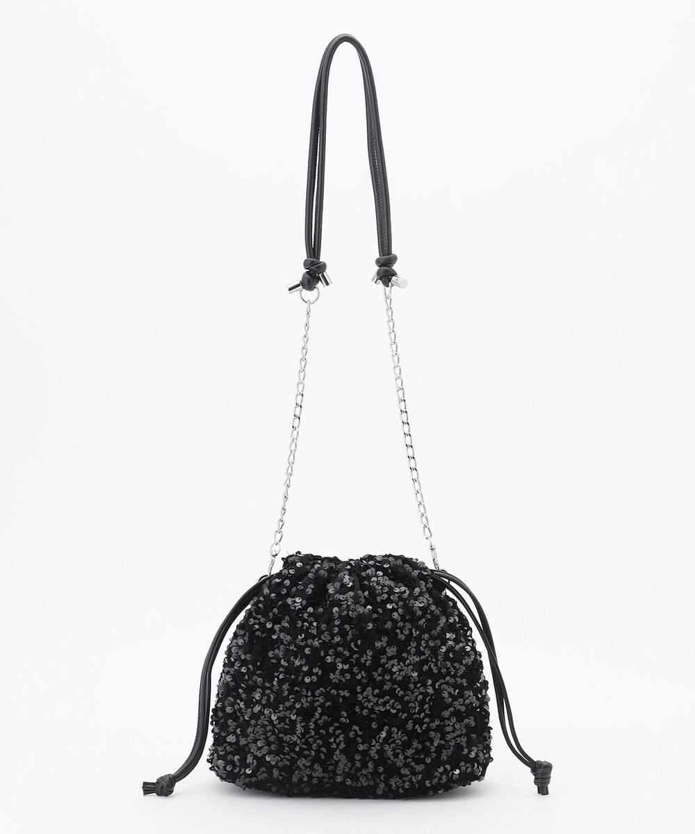 LA BAGAGERIE 【MONICA】スパンコール巾着ショルダー 