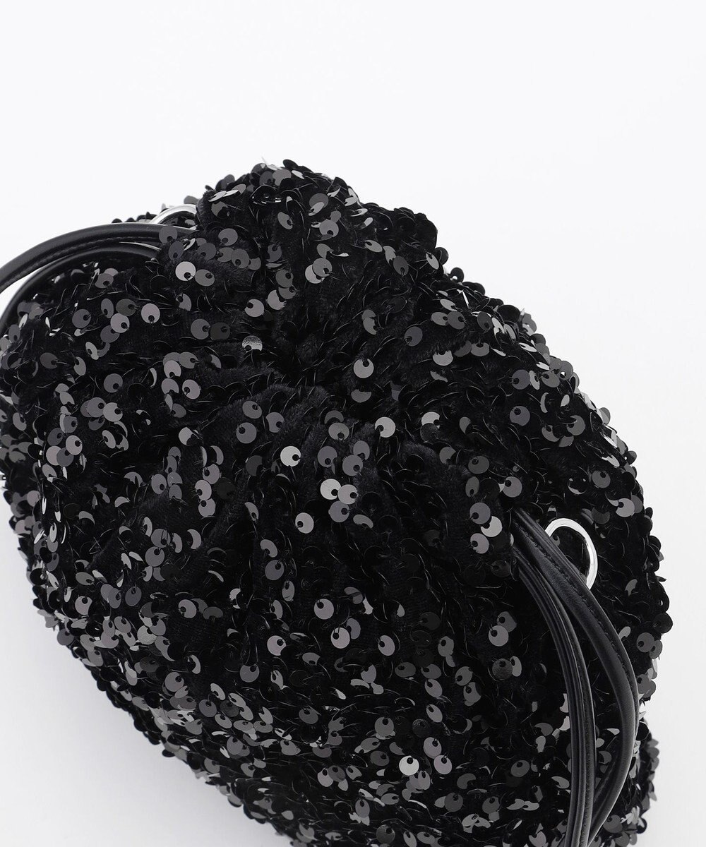 LA BAGAGERIE 【MONICA】スパンコール巾着ショルダー 