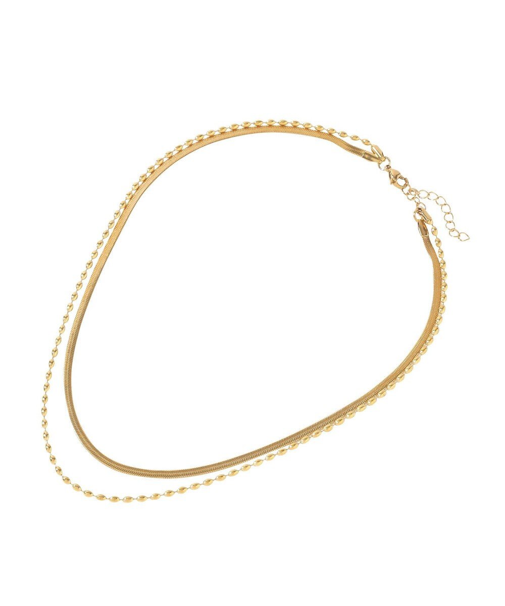 AMERICAN HOLIC 【ステンレス】スネーク2連ネックレス 