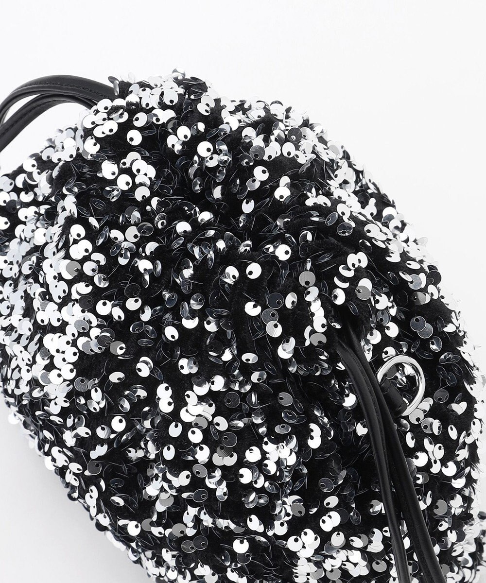 LA BAGAGERIE 【MONICA】スパンコール巾着ショルダー 