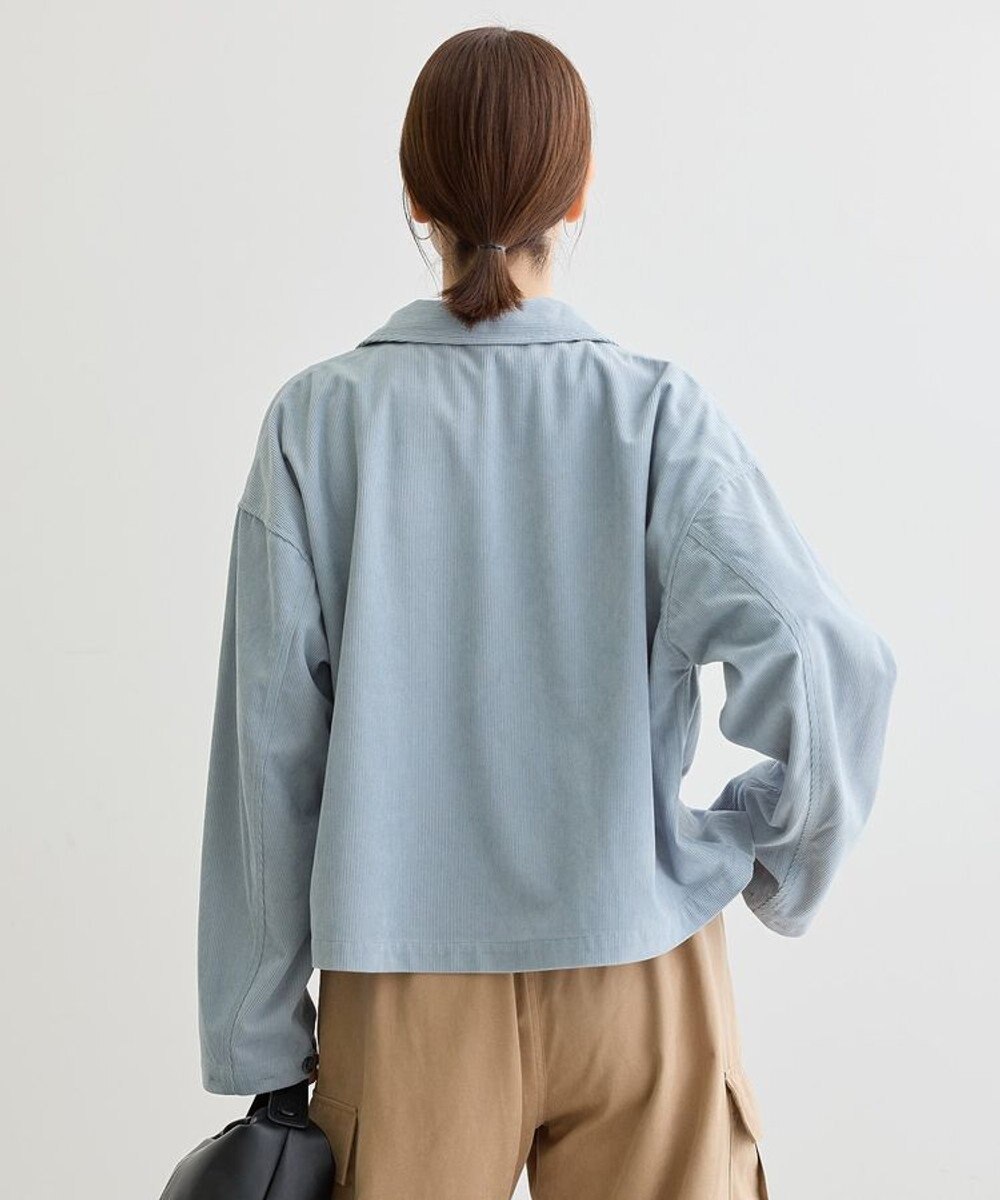 Green Parks ソフトコーデュロイショートシャツ 