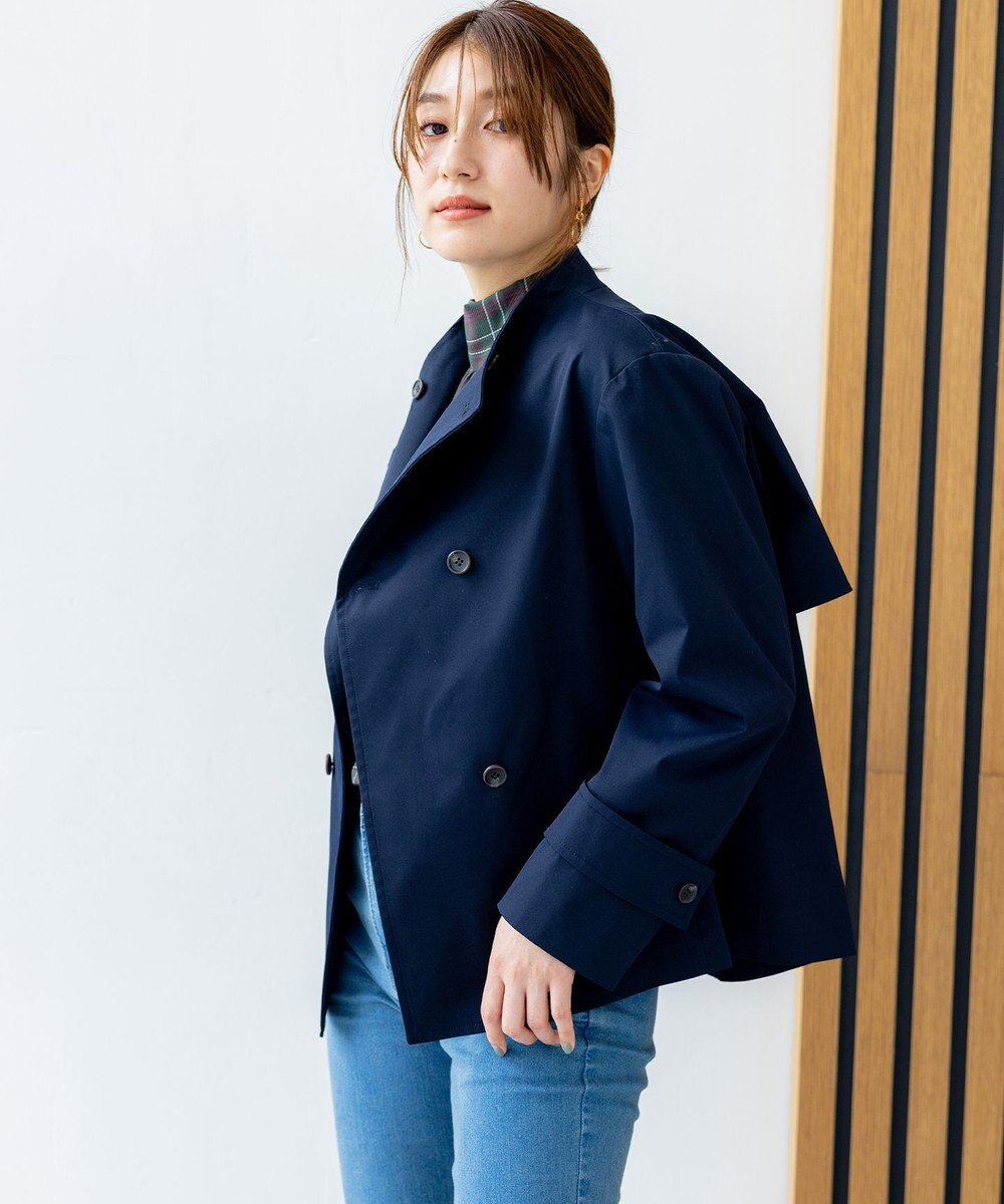 組曲 ショートライトトレンチ ジャケット 