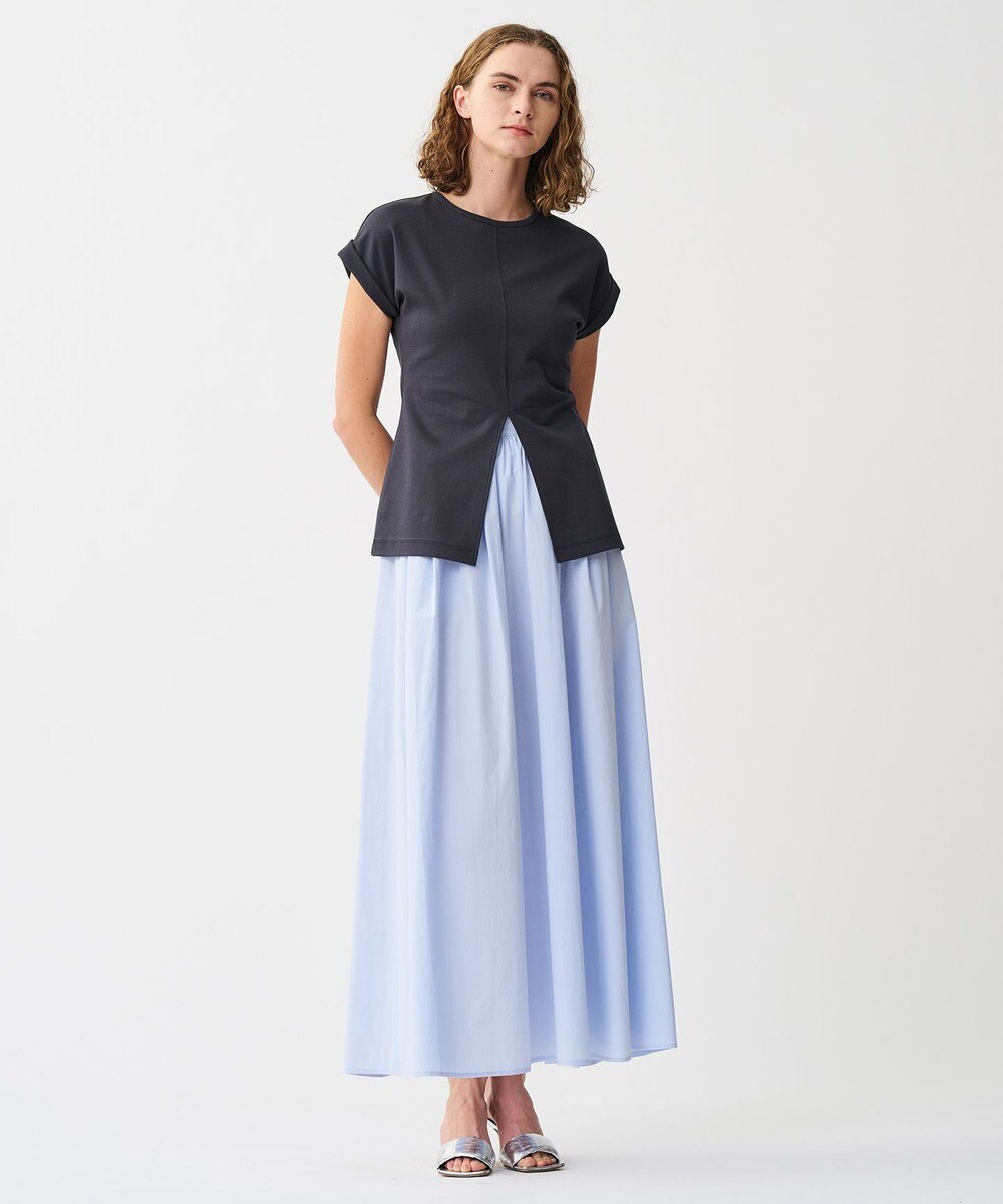 uncrave ダブルフェイスジャージー 2WAYスリットトップス 