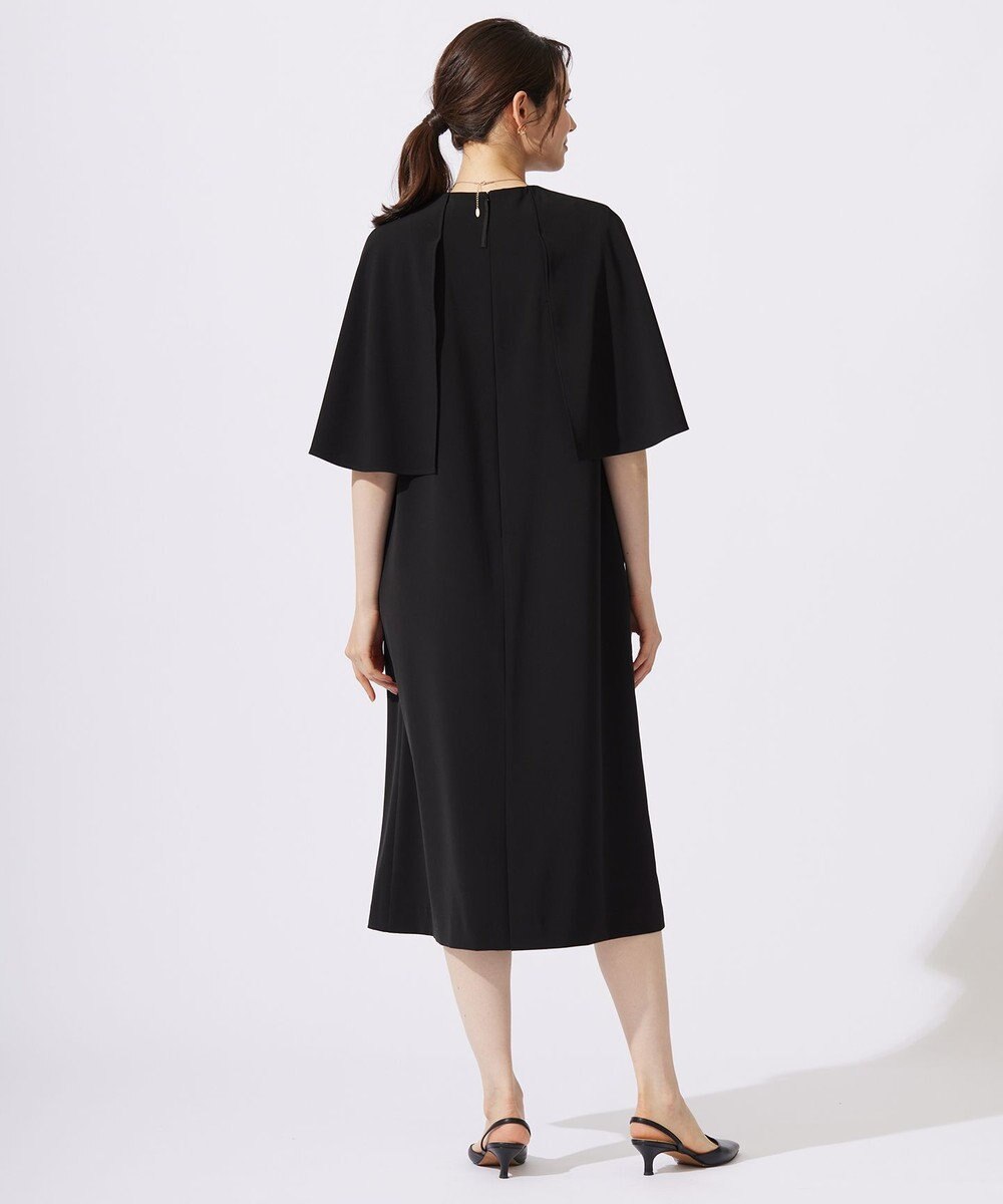 自由区 L 【カタログ掲載・洗える】ドレープスリーブ ワンピース 