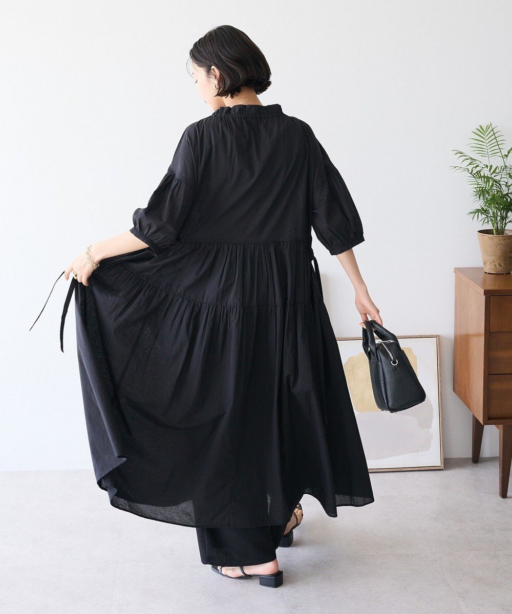 CRAFT STANDARD BOUTIQUE インド綿ティアードマキシワンピース 