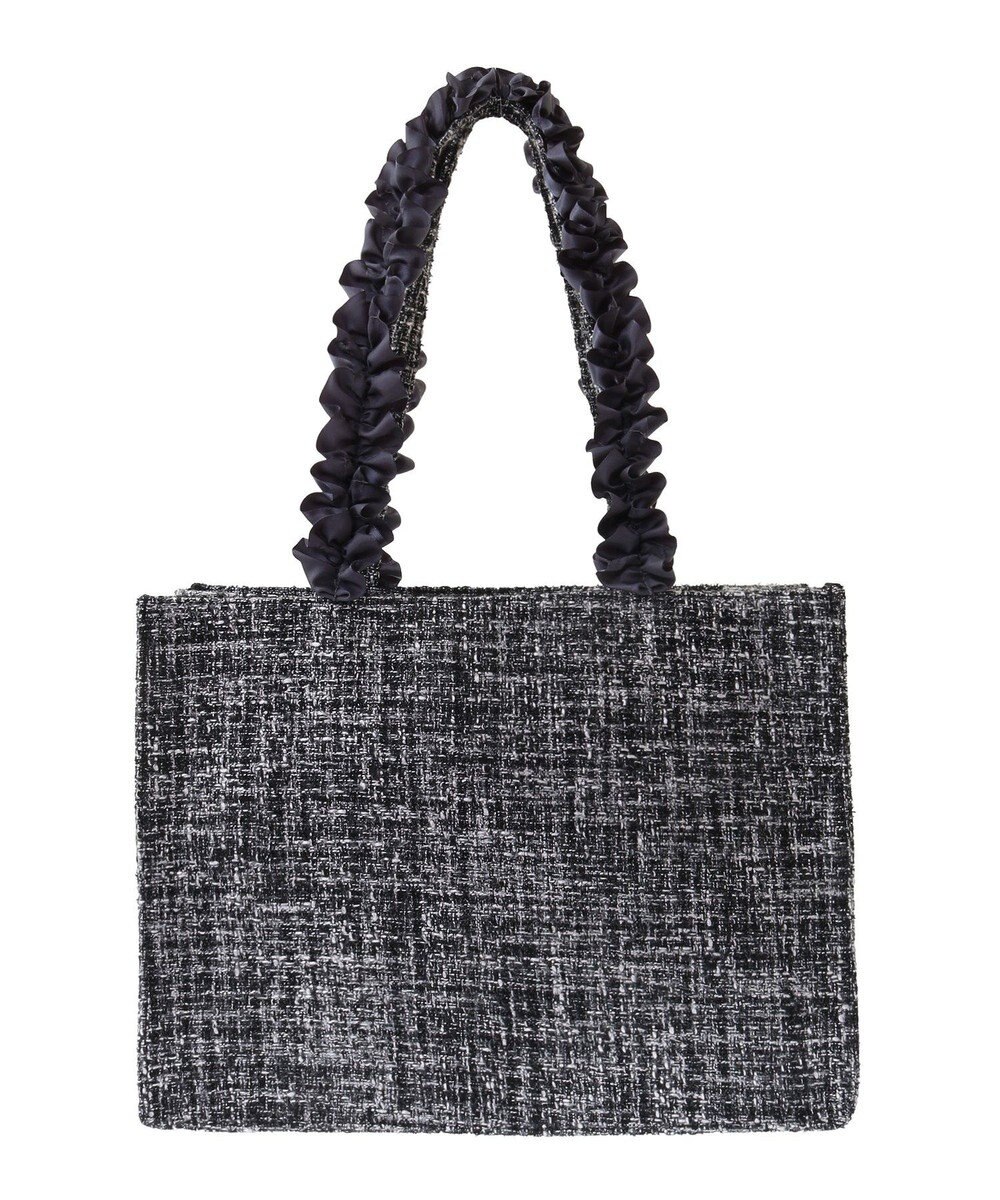 Maison de FLEUR EC限定ツイードフリルスクエアトートMバッグ 