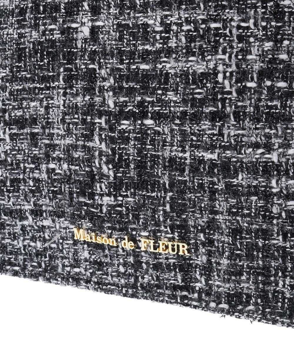 Maison de FLEUR EC限定ツイードフリルスクエアトートMバッグ 