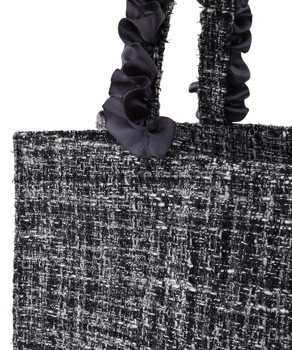 Maison de FLEUR EC限定ツイードフリルスクエアトートMバッグ 