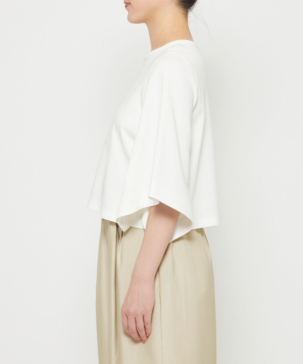 uncrave ダブルフェイスジャージー ハンカチスリーブトップス 