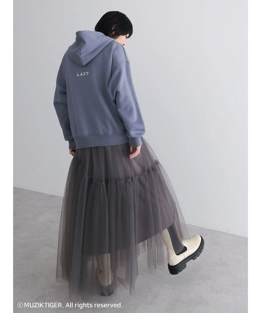 Green Parks ムジークタイガー／裏起毛刺しゅうフーディー 