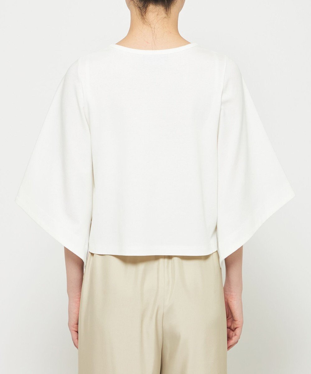 uncrave ダブルフェイスジャージー ハンカチスリーブトップス 