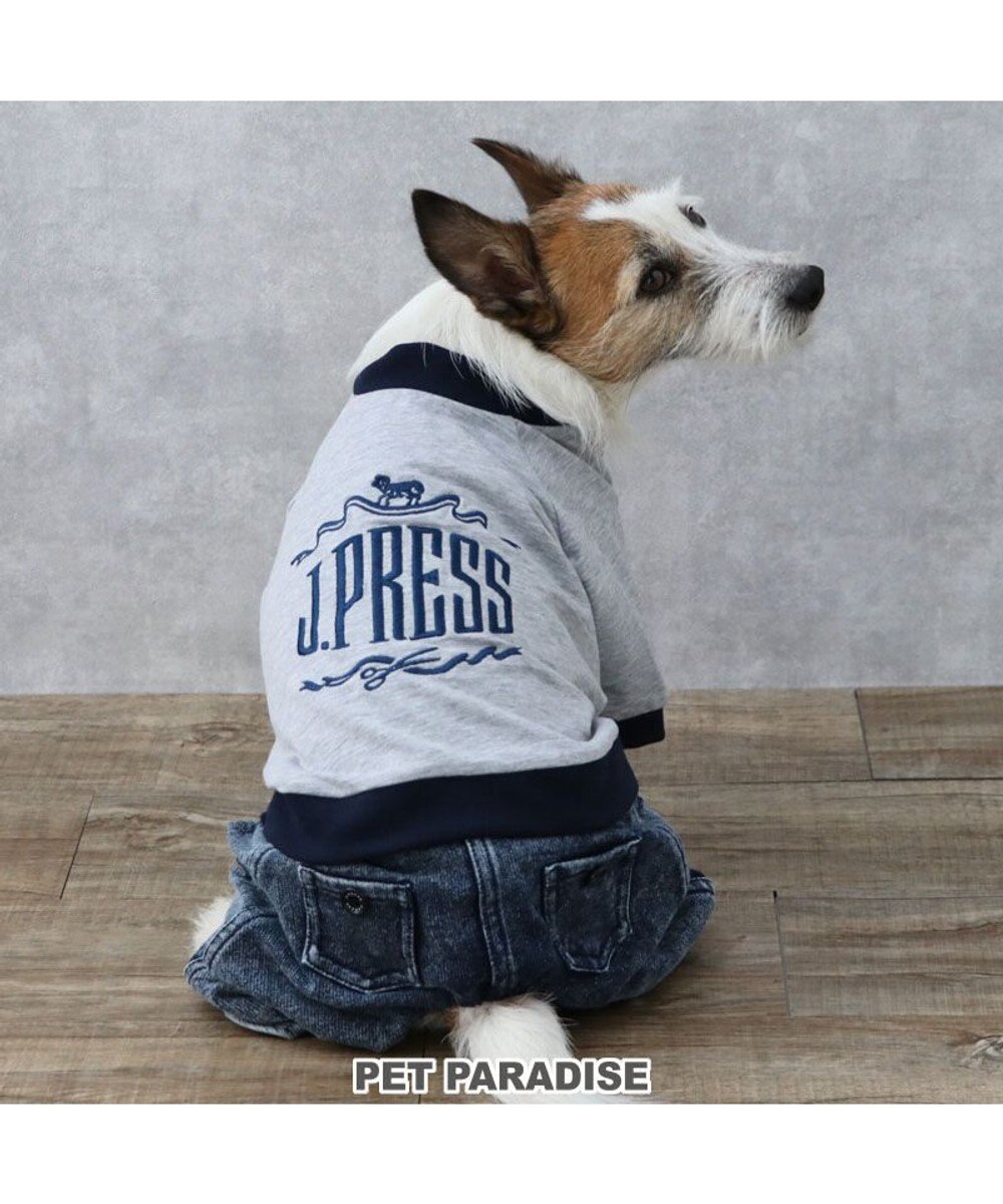 PET PARADISE J.PRESS デニム風 パンツつなぎ 小型犬 