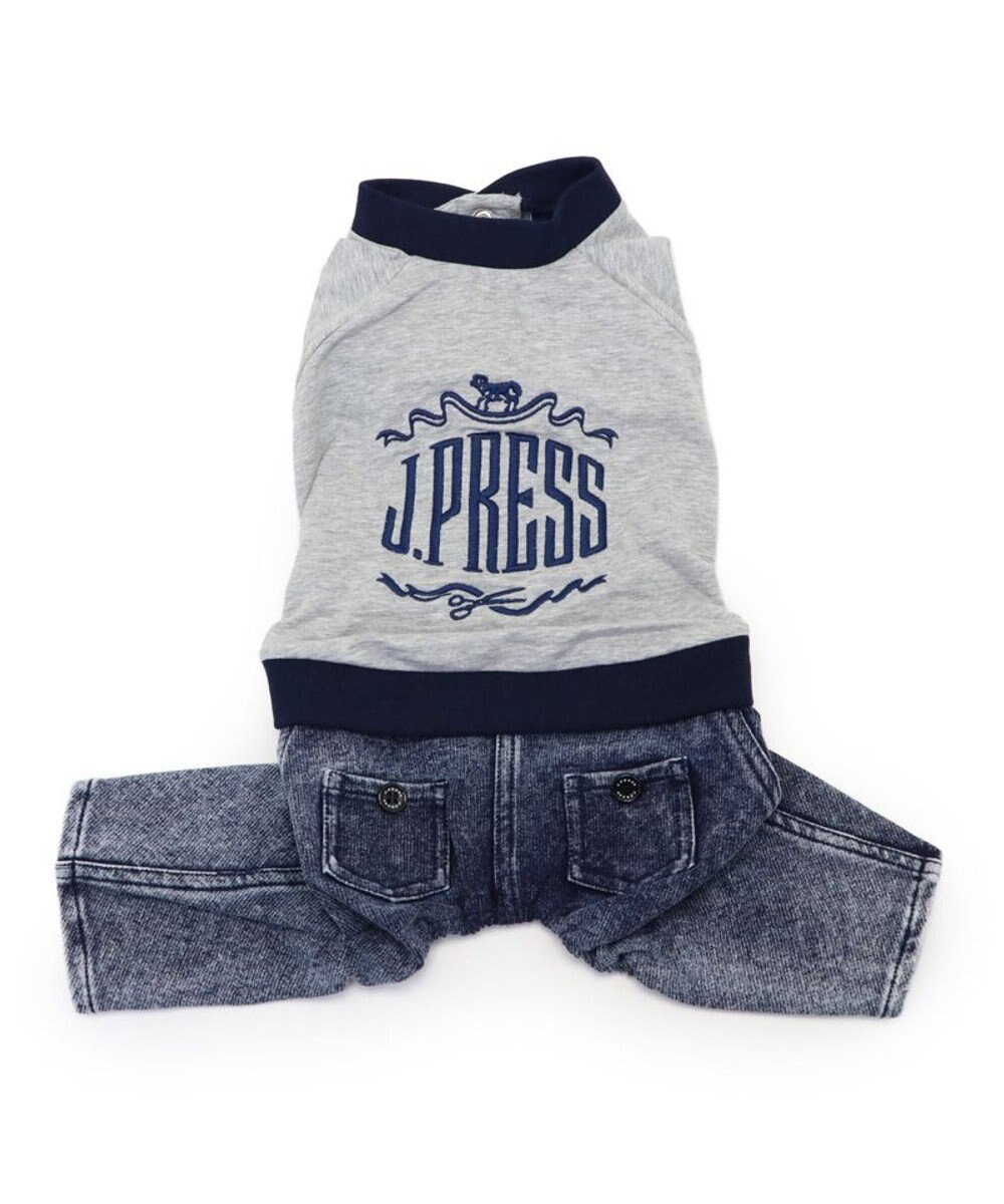 PET PARADISE J.PRESS デニム風 パンツつなぎ 小型犬 