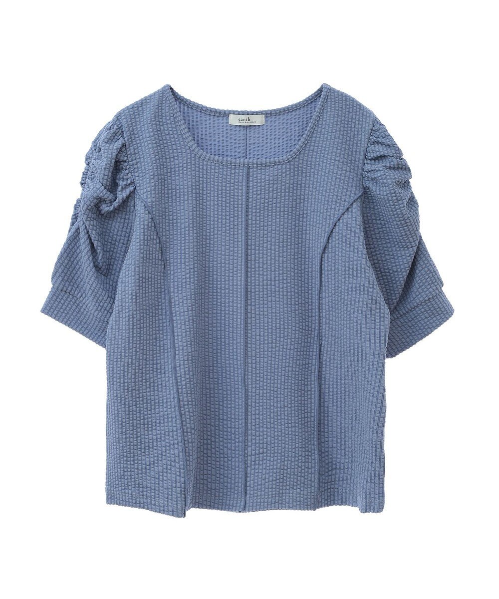 earth music&ecology ぽこぽこパワショルプルオーバー 