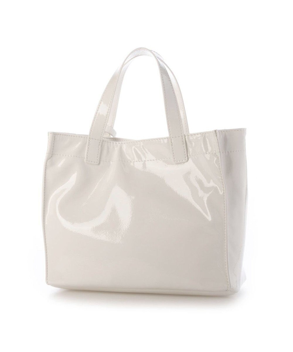 UNBILLION カシュカシュ cachecache / ソフトエナメルスクエア手提げトートS 