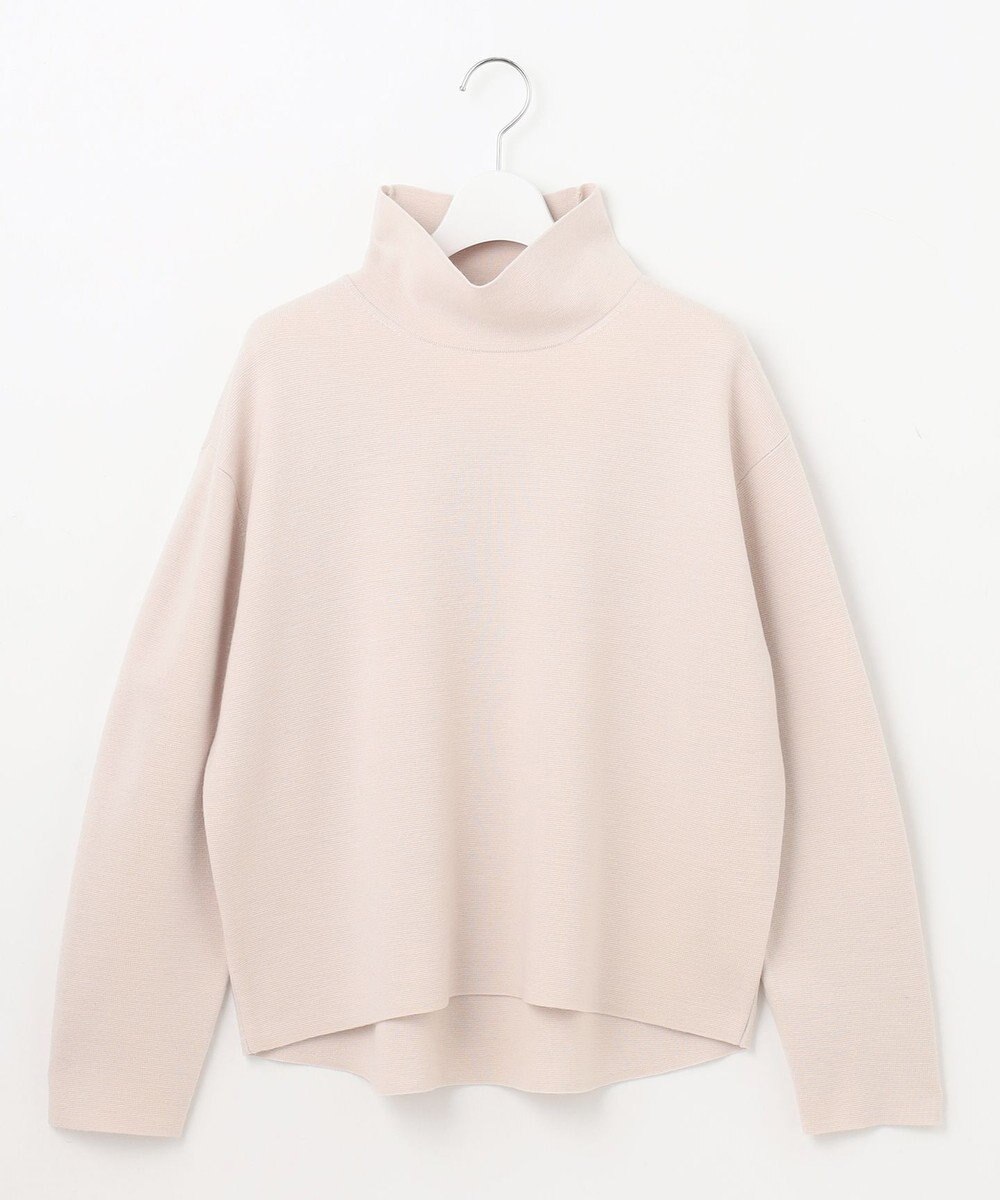 自由区 【洗える】ウールミラノハイネック ニット 