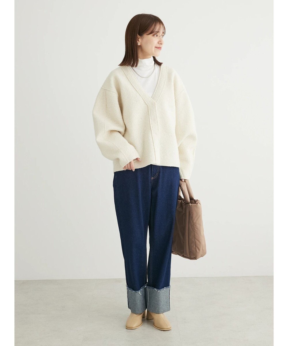 Green Parks ・ＥＬＥＮＣＡＲＥ　ＤＵＥ　ブークレＶネックカーデ 