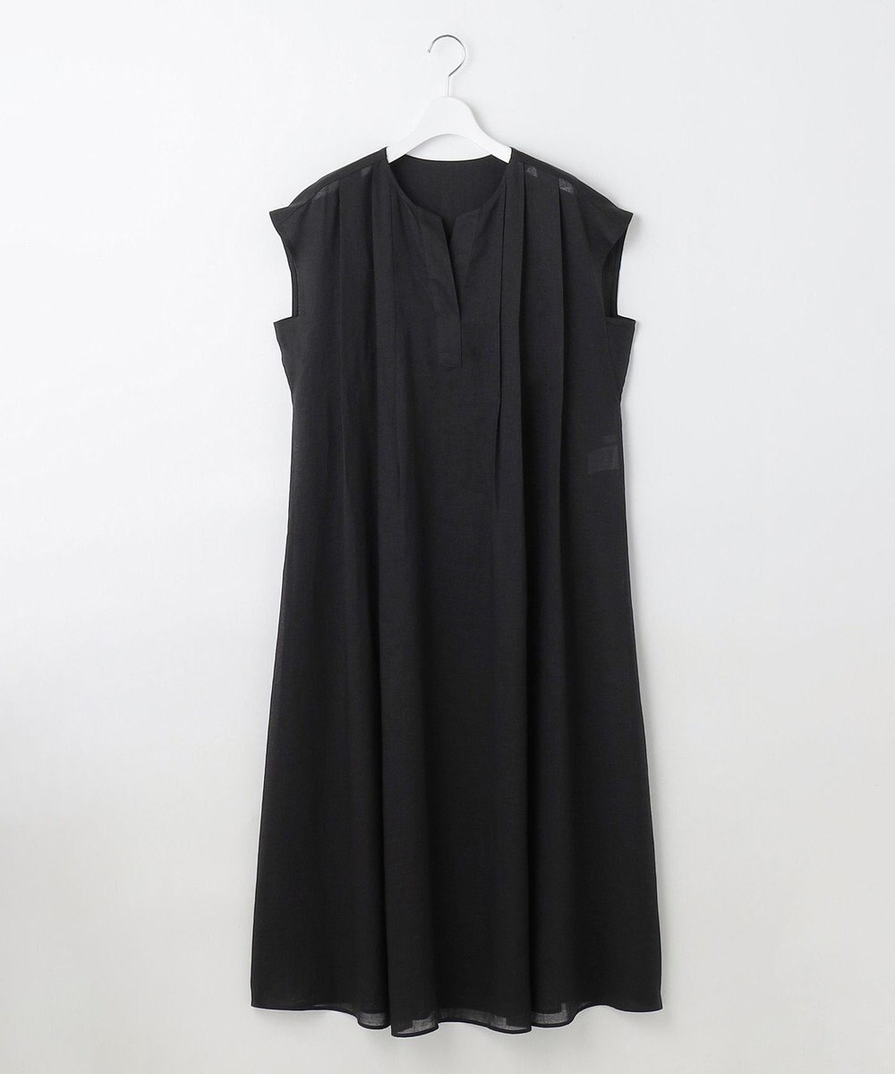 自由区 【カタログ掲載・接触冷感・洗える】シアーラミーローンフレンチスリーブ ワンピース 