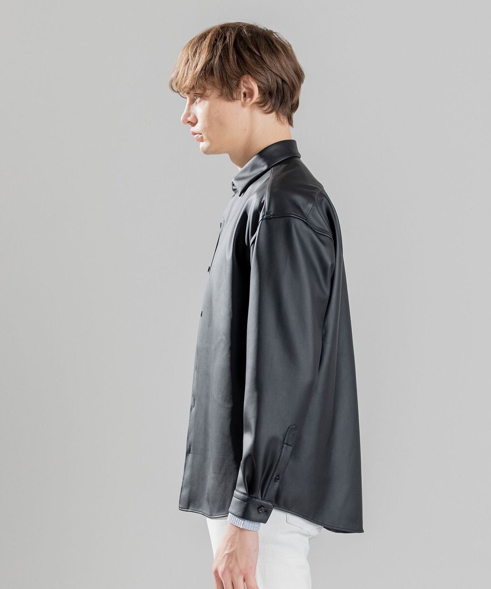 JOSEPH HOMME 【感動的な滑らかさと弾力】シンセティックレザー　シャツ 