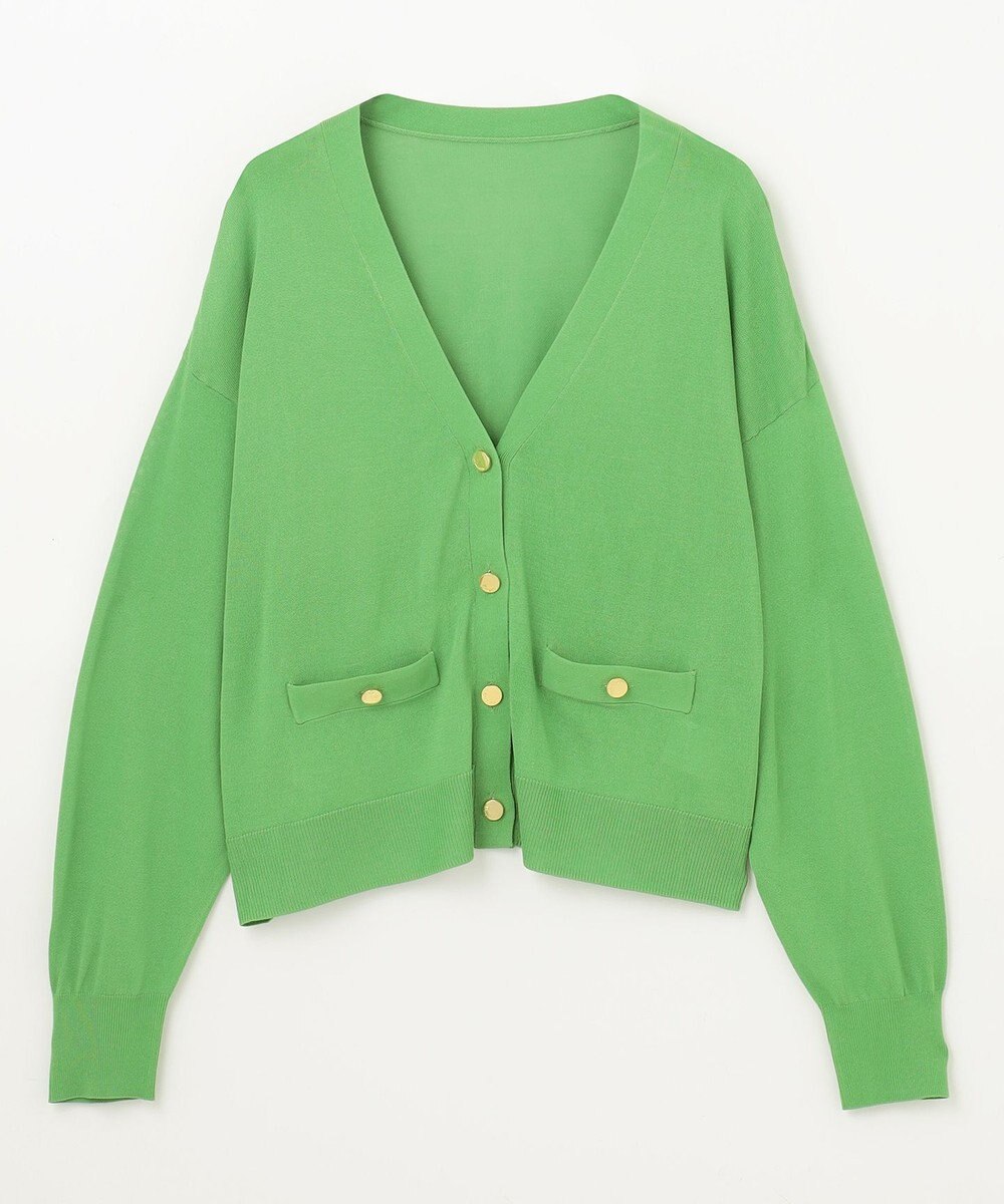 GRACE CONTINENTAL ルーズVネックニットカーディガン 