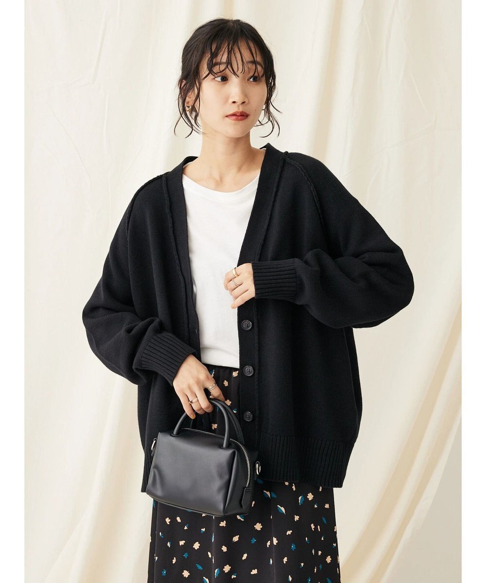 CRAFT STANDARD BOUTIQUE Ｖネックアウトリンキングカーディガン 