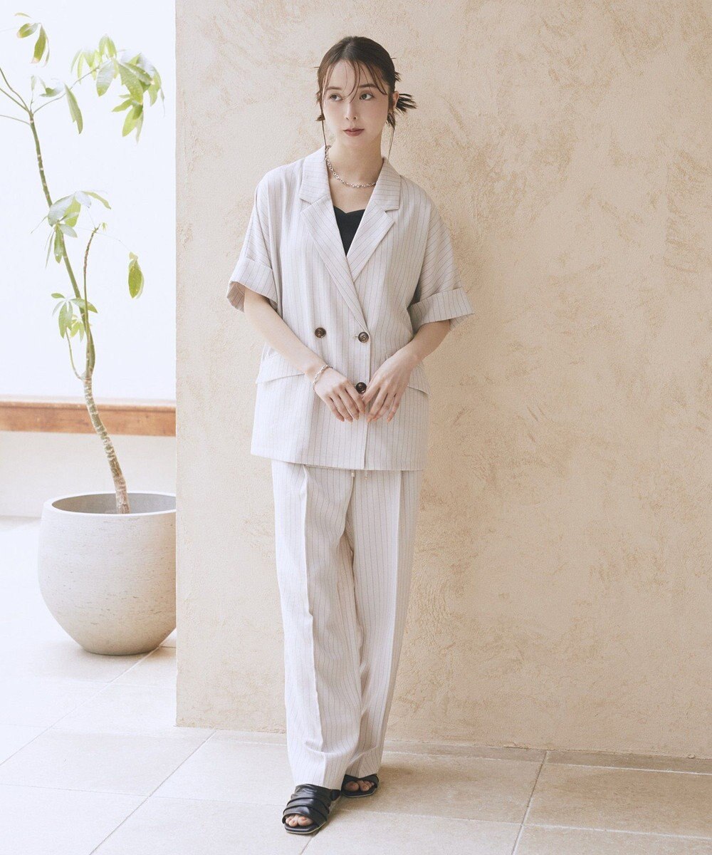 earth music&ecology 【セットアップ対応】リネンライクリラックスパンツ 