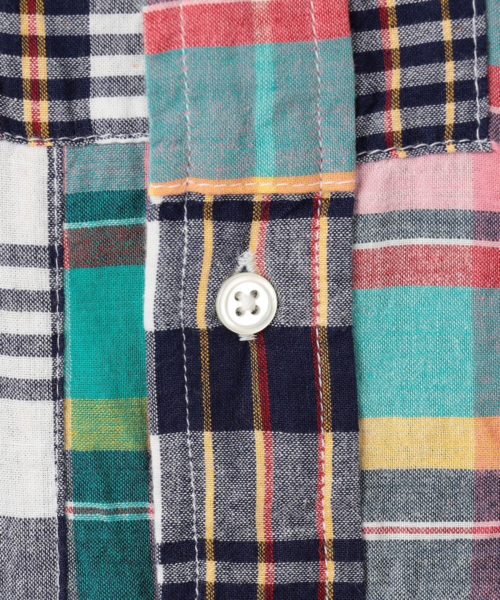 J.PRESS MEN 【KING SIZE】パッチワーク プルオーバーシャツ 