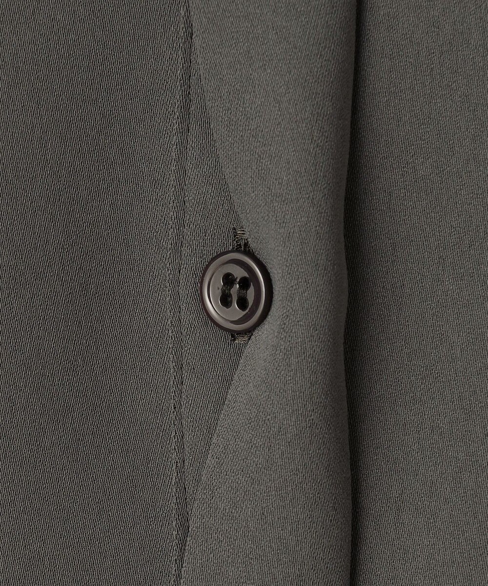 ICB 【接触冷感・UVケア・防シワ・洗える】エステルダブルクロス ラッフルスリーブワンピース 