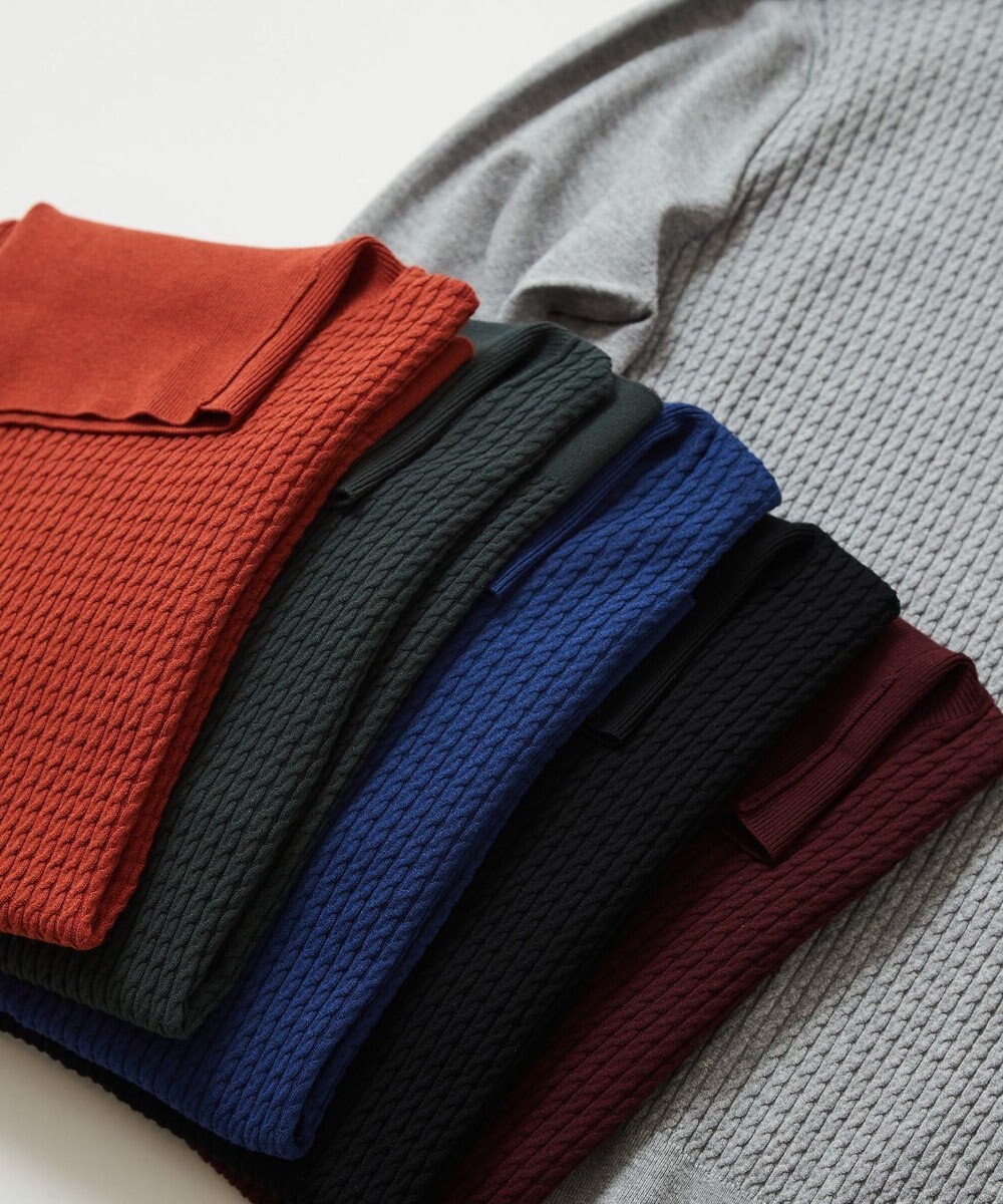 JOSEPH ABBOUD 【チクチクしない/イージーケア】SNOWYタートルネックニット 