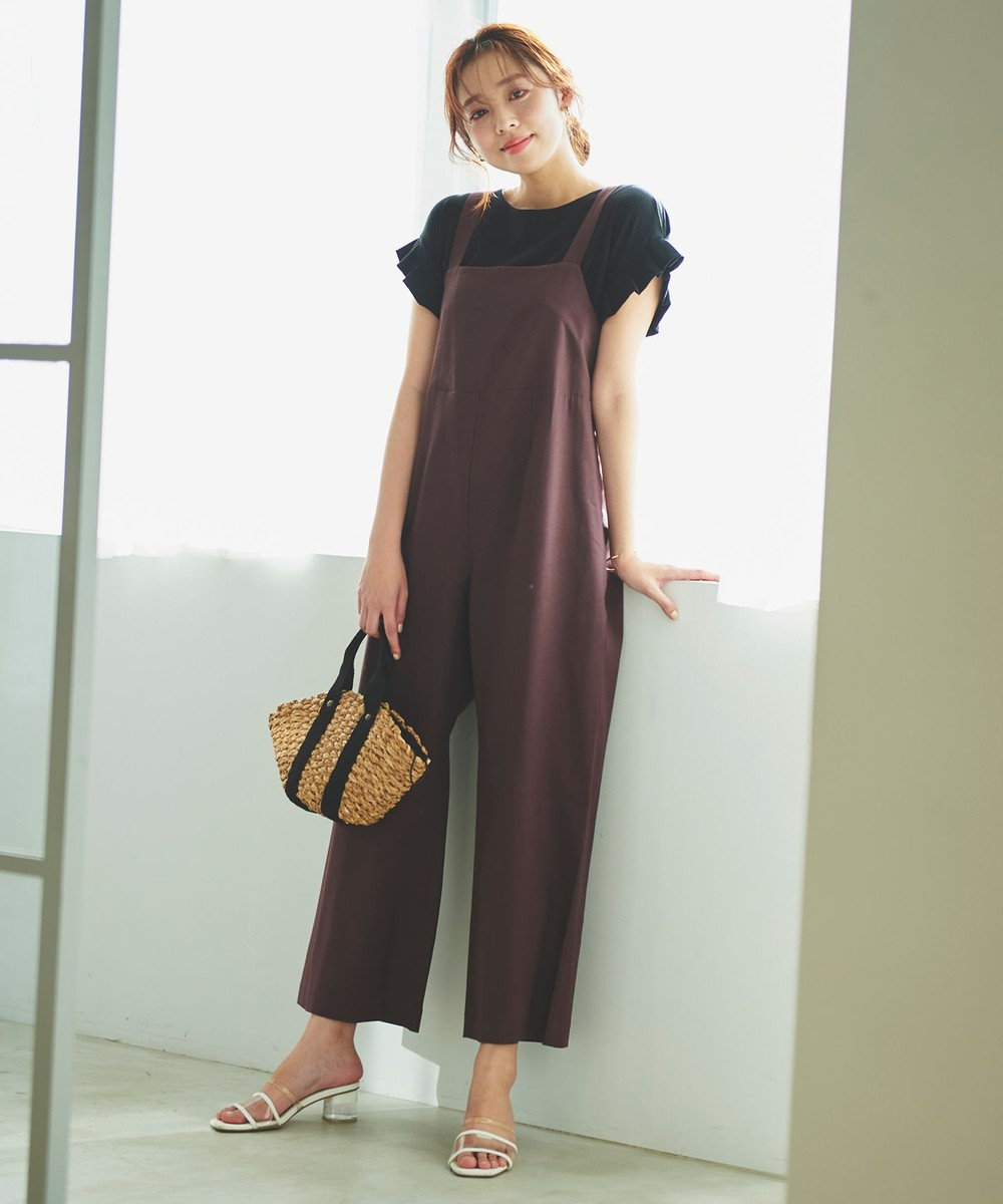 Feroux 【洗える】バックリボン オールインワン 