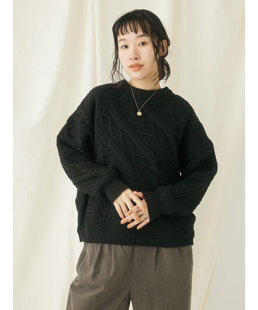 CRAFT STANDARD BOUTIQUE リサイクルポリエステルパッチワークプルオーバー 