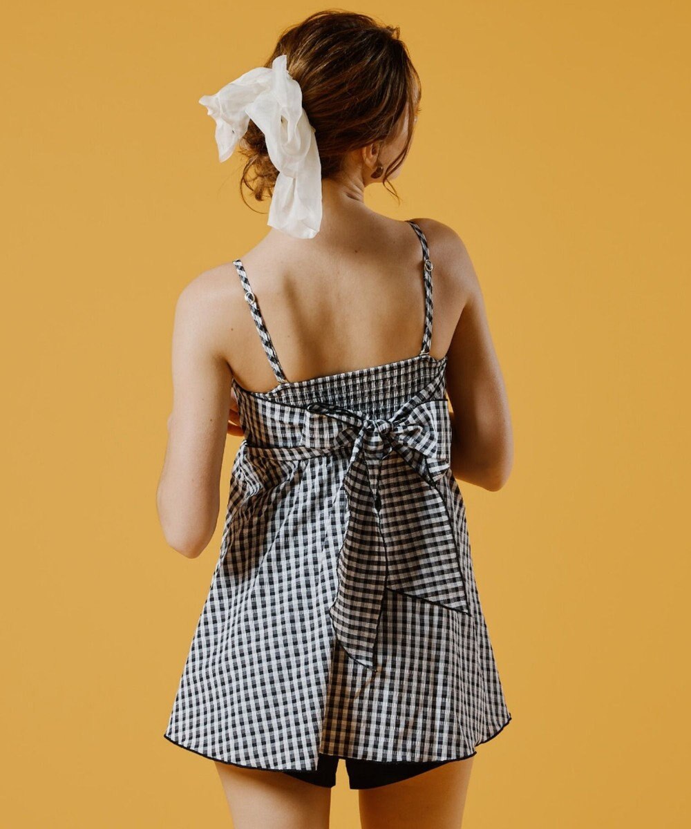 San-ai Resort（三愛水着楽園） 【WEB限定】ペプラムチェック3点セット【Beach Queen（ビーチクイーン）】 