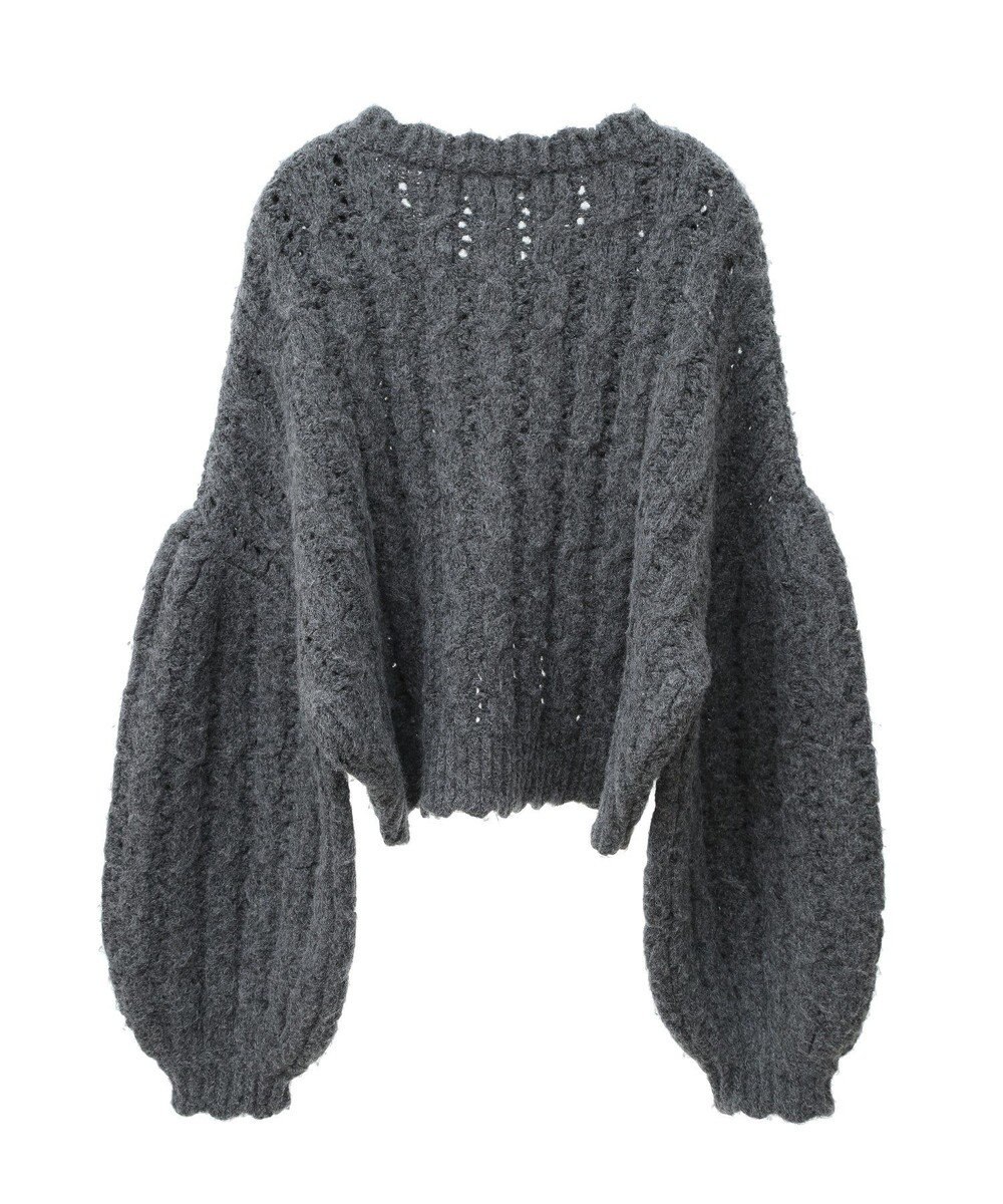 Green Parks ■ＥＳＣＡＲ　リボンボタンクロップドカーディガ 