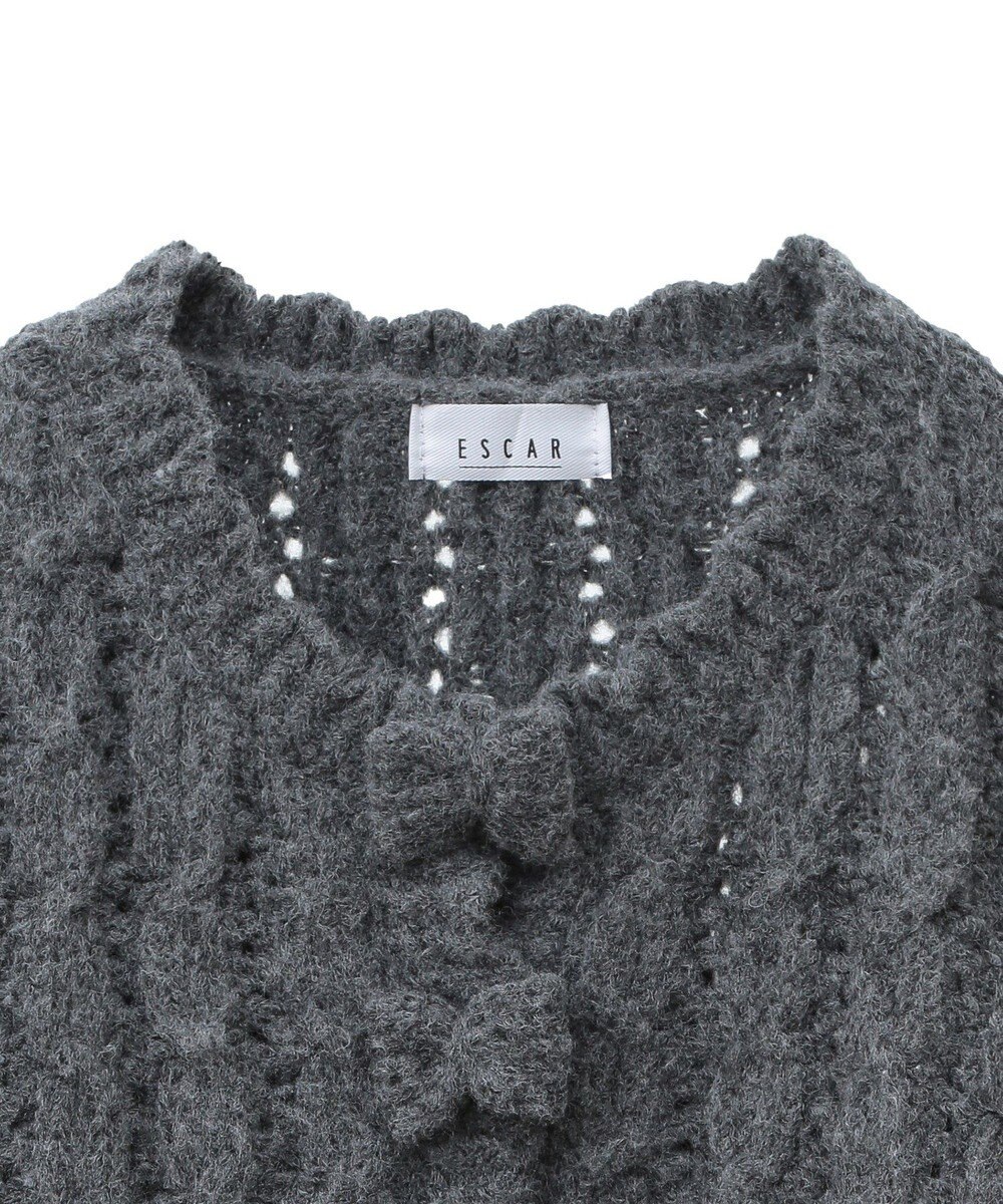 Green Parks ■ＥＳＣＡＲ　リボンボタンクロップドカーディガ 