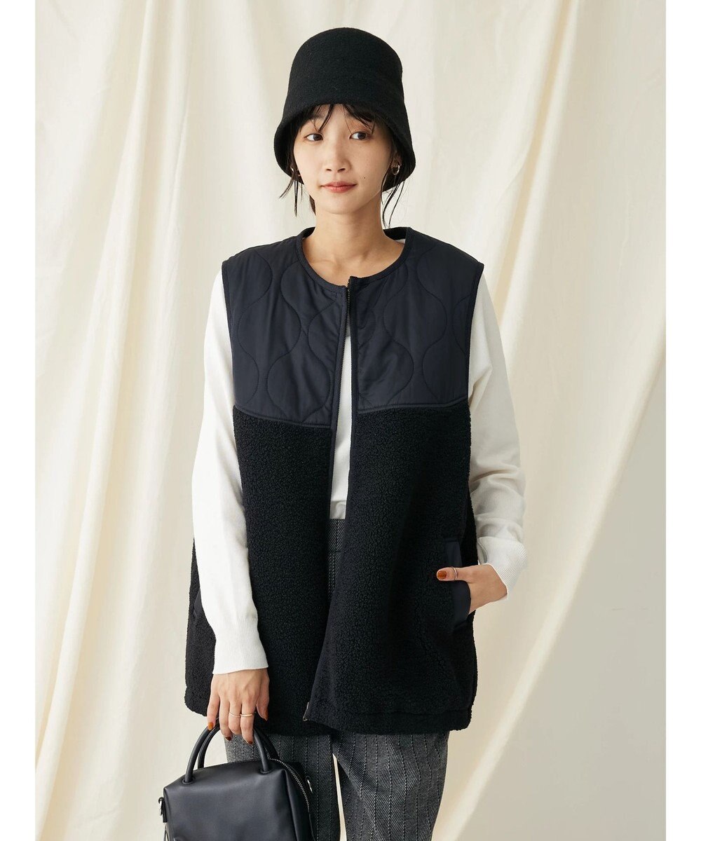 CRAFT STANDARD BOUTIQUE キルティングボア切替ベスト 