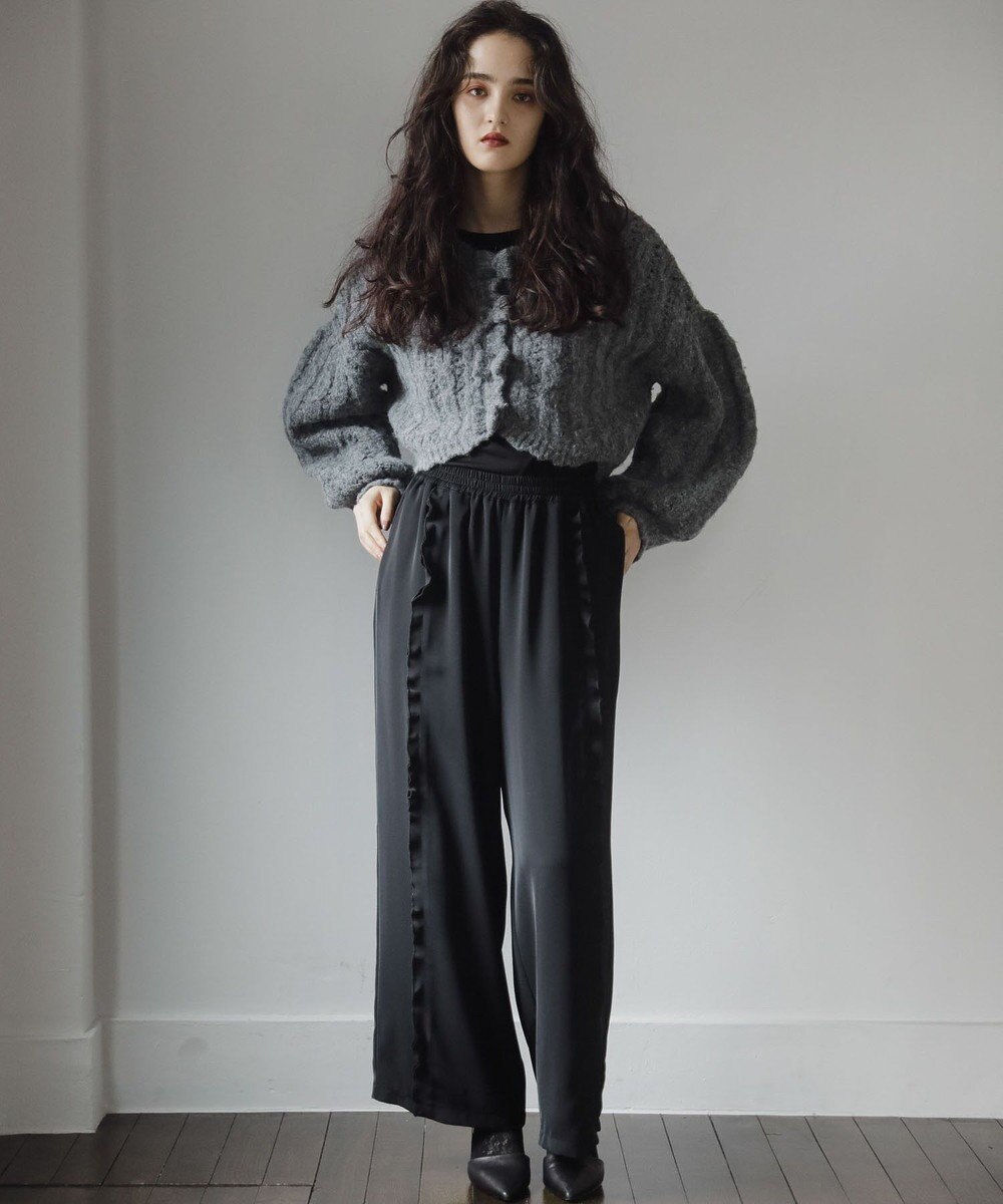 Green Parks ■ＥＳＣＡＲ　リボンボタンクロップドカーディガ 