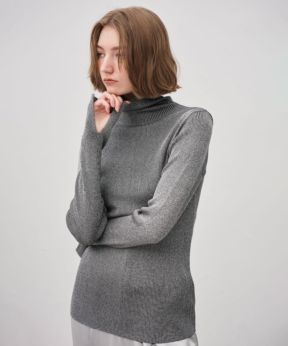 uncrave ラメニット タートルトップス 